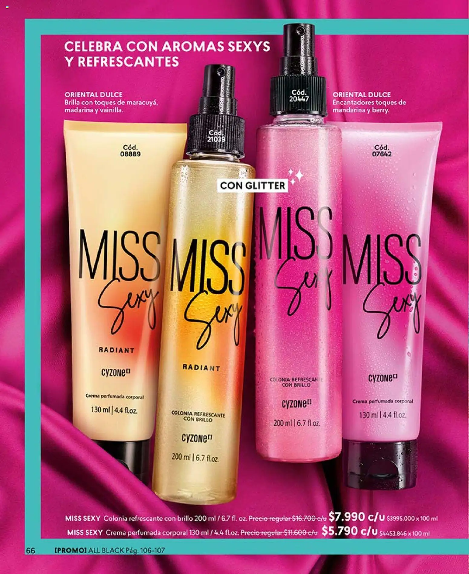 Catálogo CyZone Campaña 6 │ válido desde el 31.03.2026 | Página: 66 | Productos: Brillo, Glitter, Crema