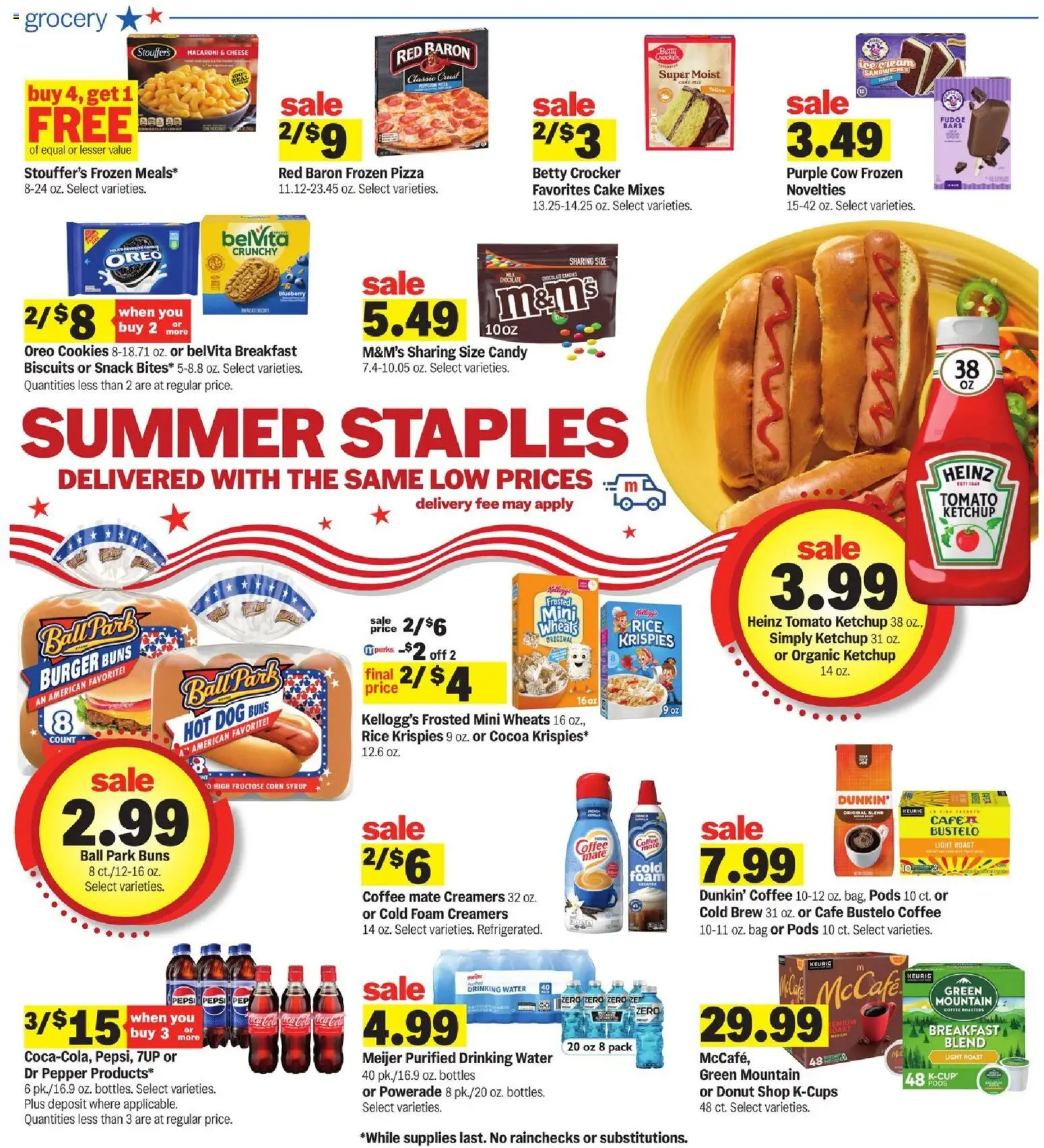 Meijer Weekly Ad - valid from 07/15/2026 | Page: 3 | Products: Cheese, Pizza, Cream, Water