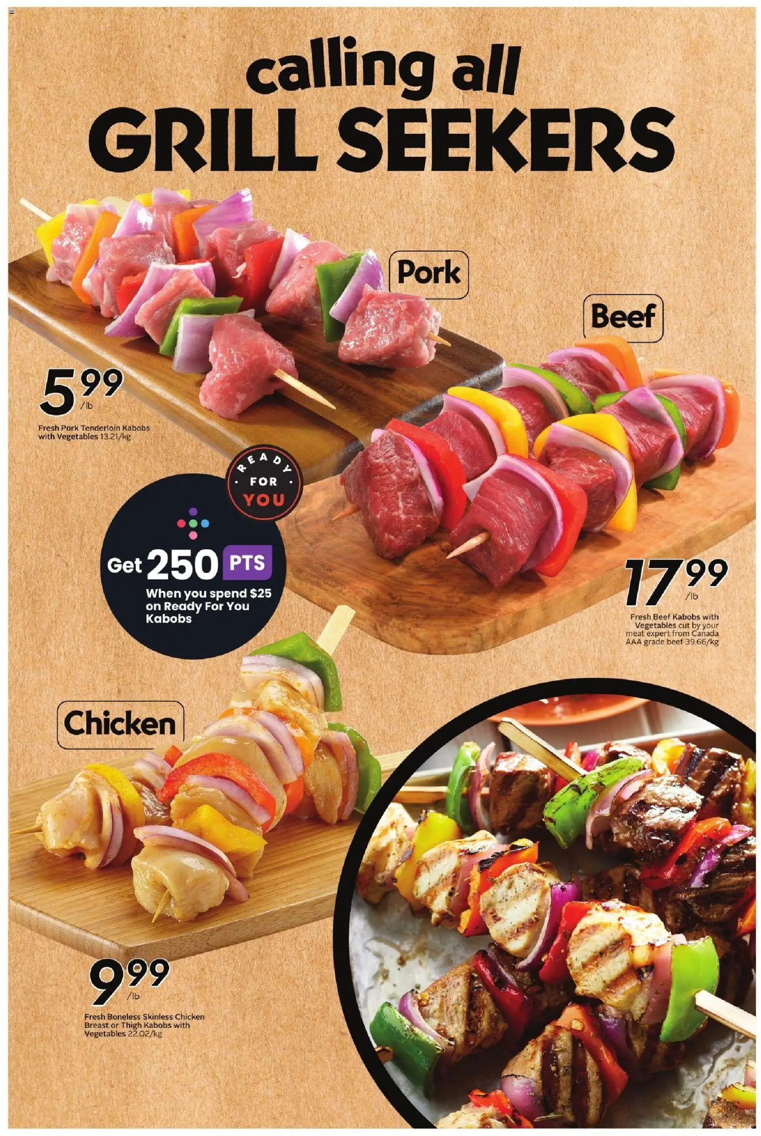 Safeway flyer valid from Aug 13, 2026 | Page: 17 | Products: Beef, Vegetables, Pork tenderloin, Pork