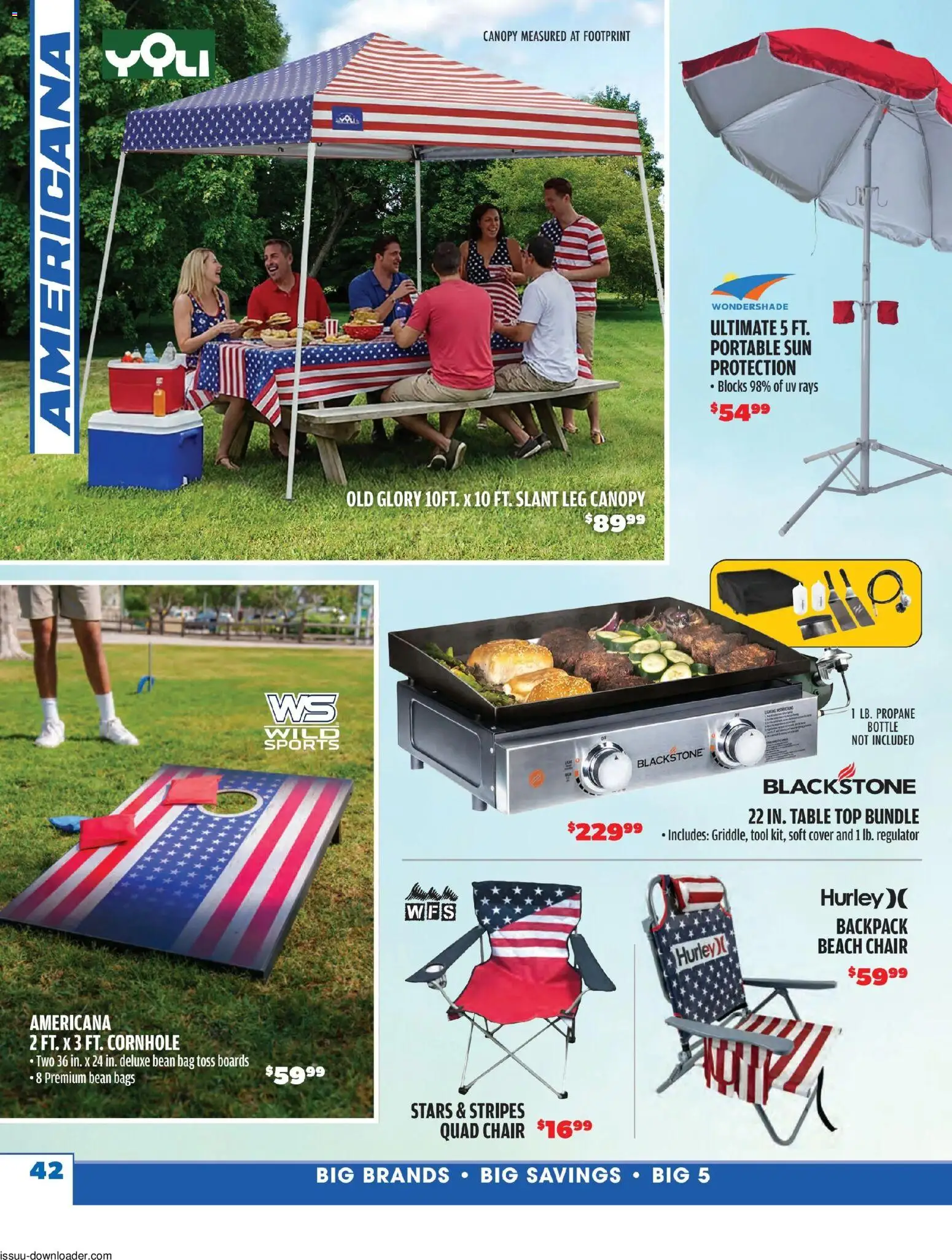 Big 5 Sporting Goods Summer Catalog - valid from 05/26/2026 | Page: 42 | Products: Table, Chair, Backpack, Bag
