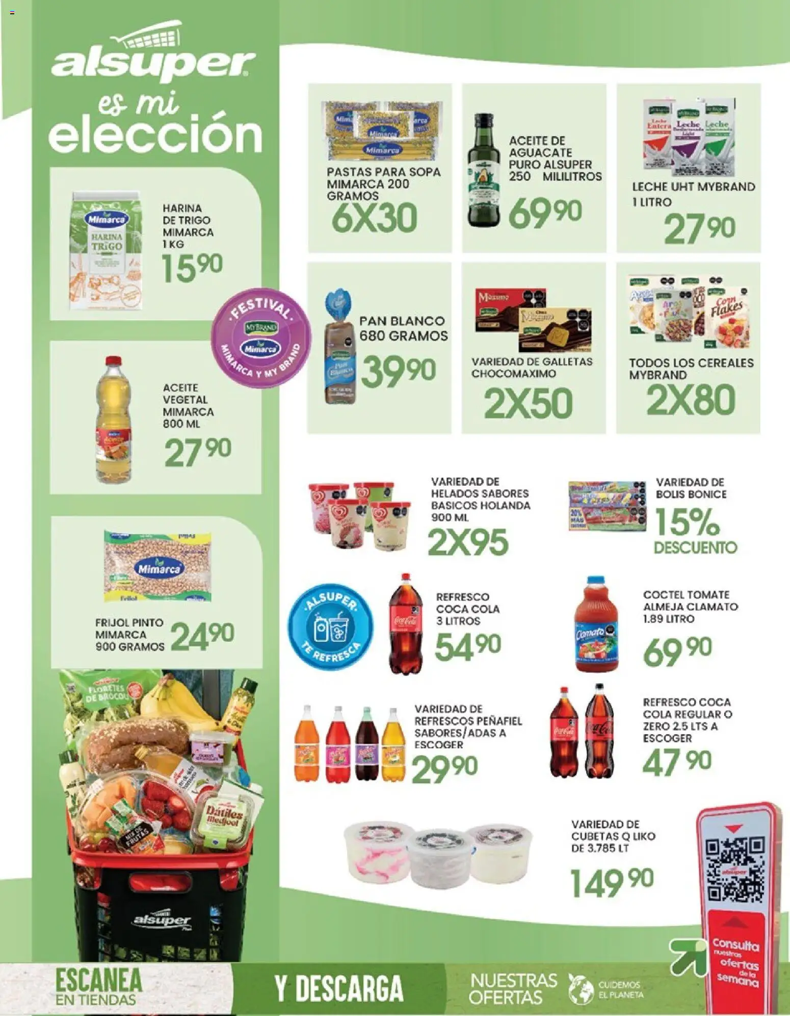 Nuevas ofertas de Alsuper válidas en toda la República Mexicana desde el 24.05.2026. ¡Encuentra las mejores ofertas en Alsuper folleto Torreon! | Página: 8 | Productos: Refresco, Leche, Cereales, Pasta