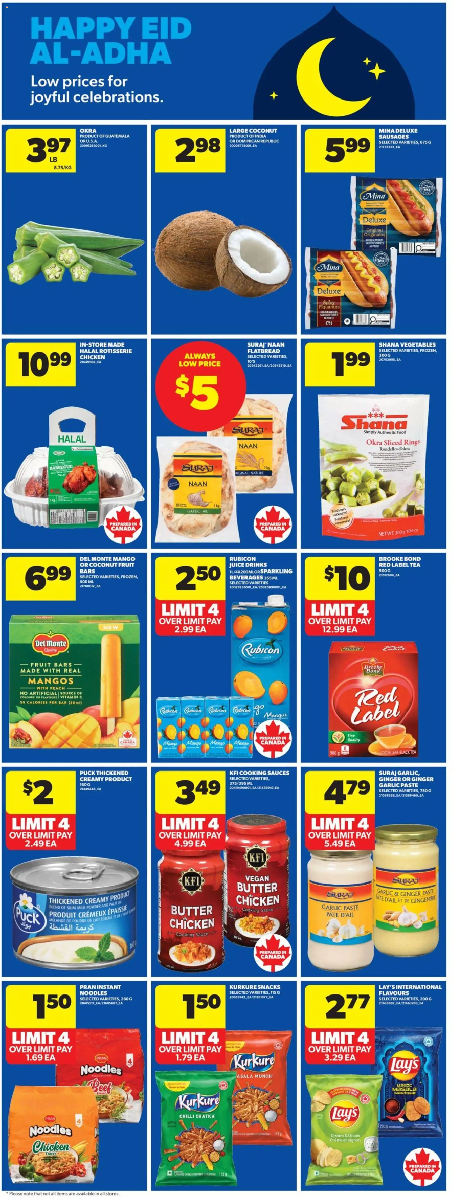 Real Canadian Superstore flyer valid from 21.05.2026 | Page: 15 | Products: Tea, Milk, Butter, Juice
