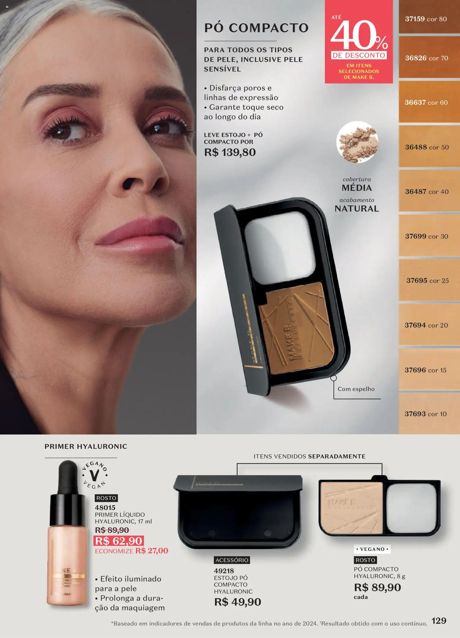 O Boticário Folheto - válido de 29/06/2026 | Página: 133 | Produtos: Pó compacto, Maquiagem, Espelho, Primer