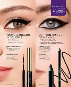 Vista previa de folleto L'Bel catálogo - Campaña 12 de la L'Bel válido desde 11/07/2026 | Página: 25 | Productos: Delineador, Maquillaje