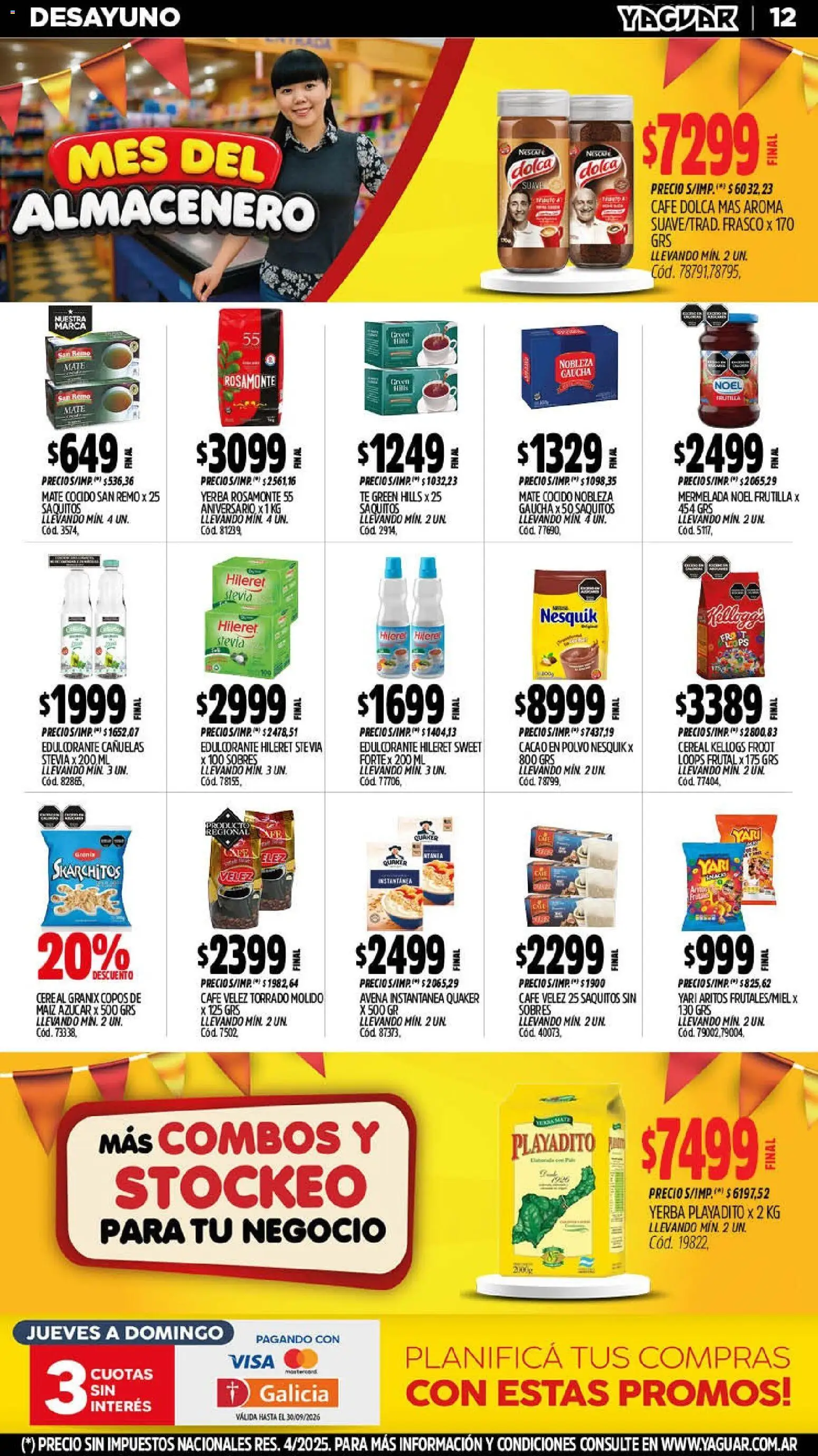 Yaguar - Oferta Semanal Jujuy │ válido desde el 07/09/2026 | Página: 11 | Productos: Yerba, Polvo, Frasco, Té