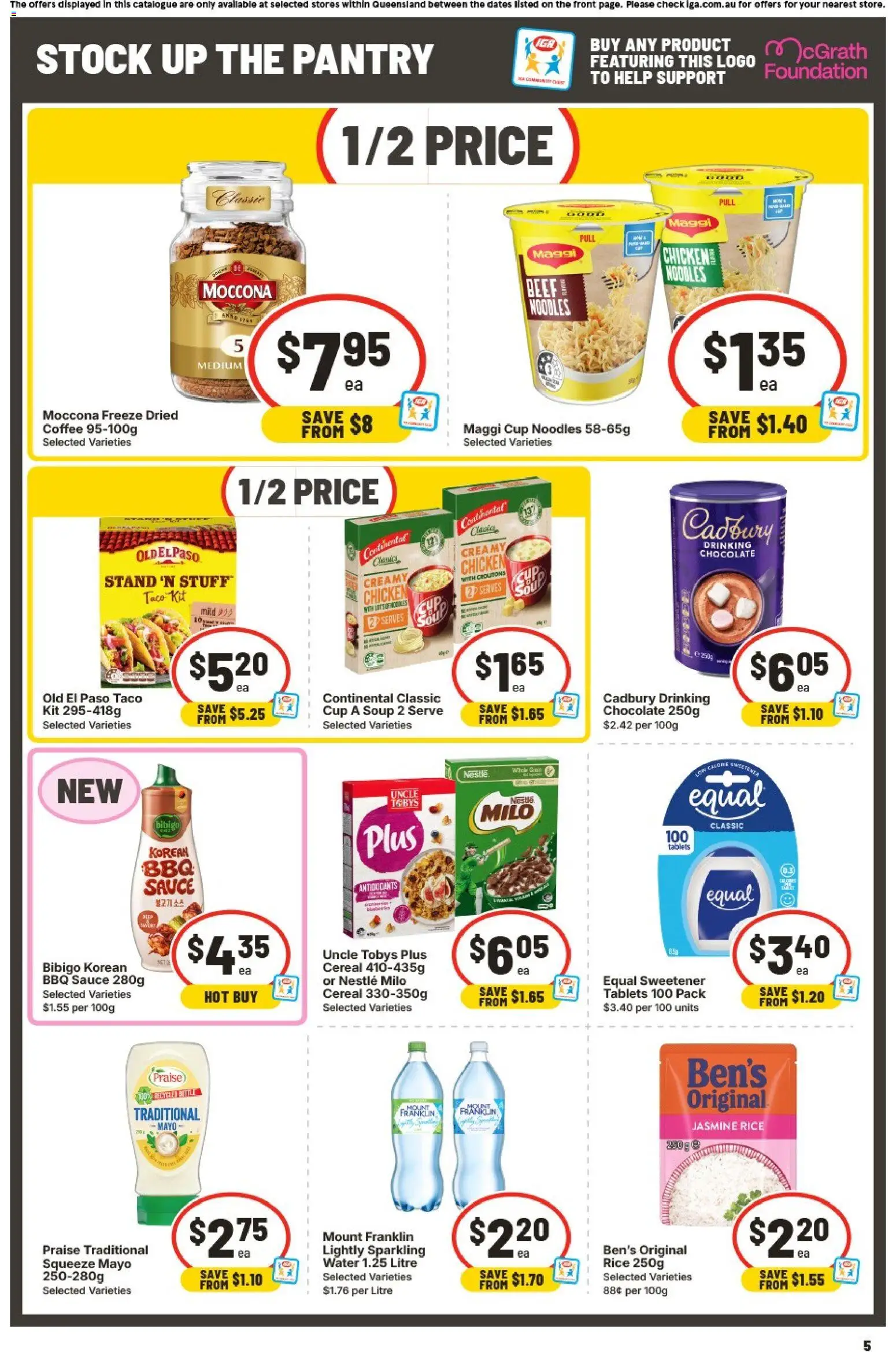 IGA catalogue - valid from 09/09/2026 | Page: 6 | Products: Coffee, Cereal, Soup, Foundation