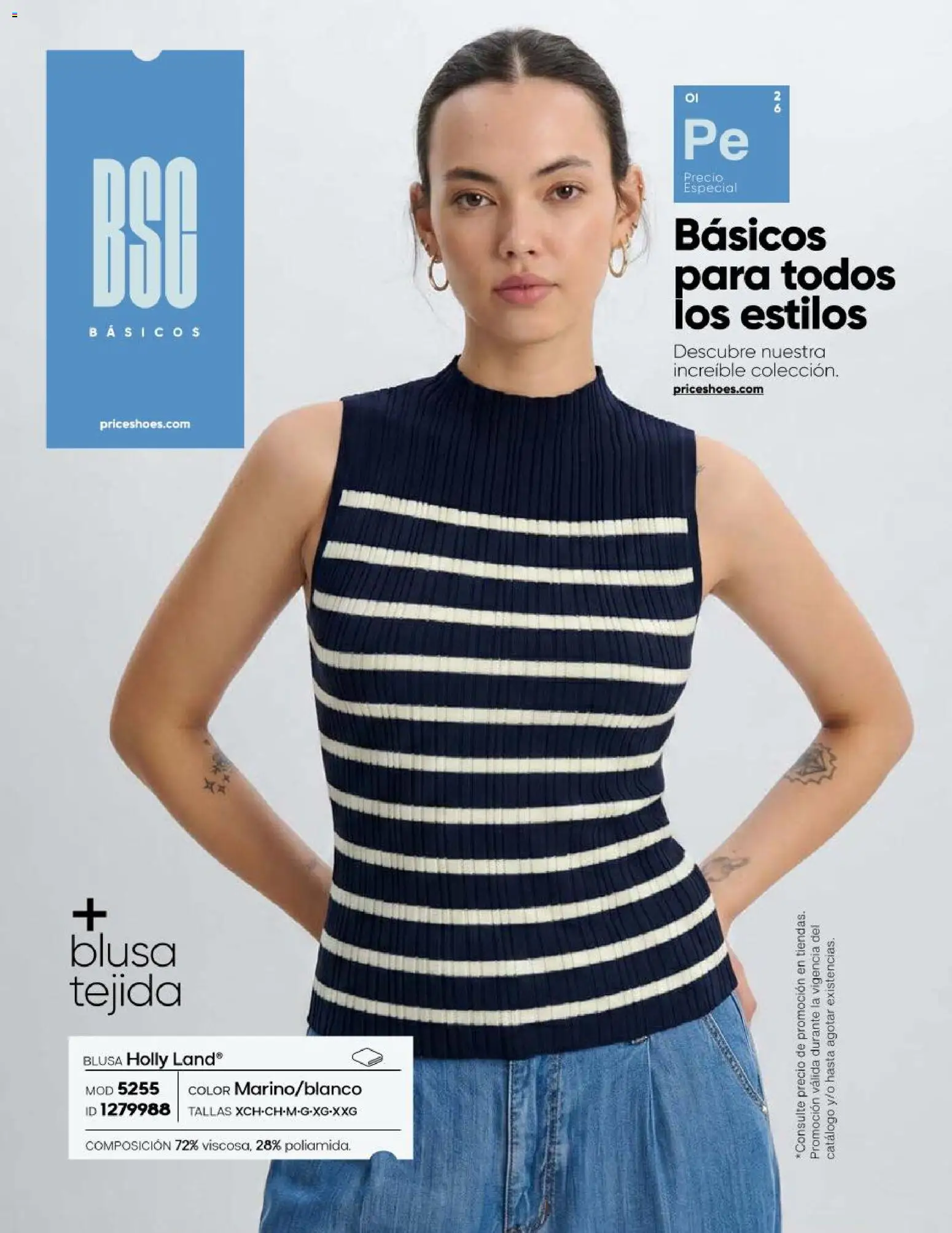 Nuevas ofertas de Price Shoes válidas en toda la República Mexicana desde el 23/07/2026. ¡Encuentra las mejores ofertas en Price Shoes catálogo Básicos! | Página: 16 | Productos: Blusa