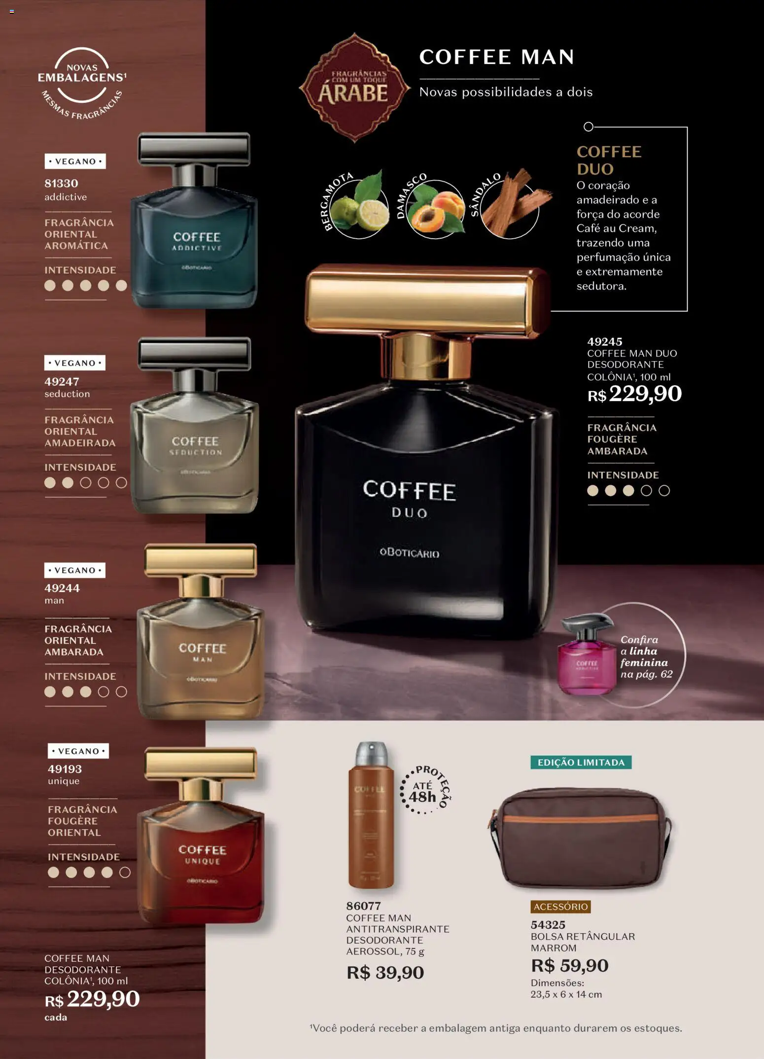 O Boticário Folheto - válido de 20/07/2026 | Página: 48 | Produtos: Bergamota, Fragrância, Desodorante, Café