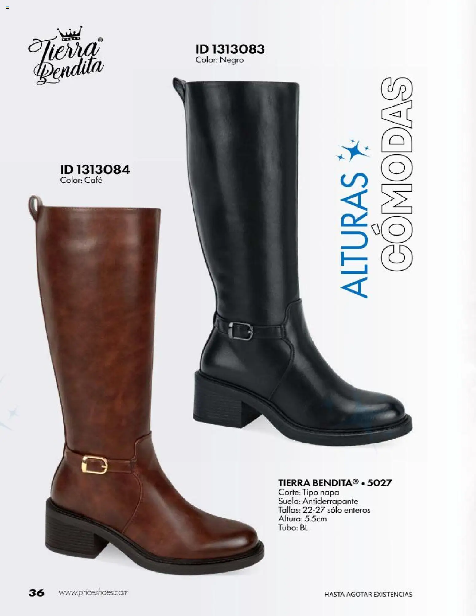 Nuevas ofertas de Price Shoes válidas en toda la República Mexicana desde el 20/10/2026. ¡Encuentra las mejores ofertas en Price Shoes catálogo Botas Largas! | Página: 16