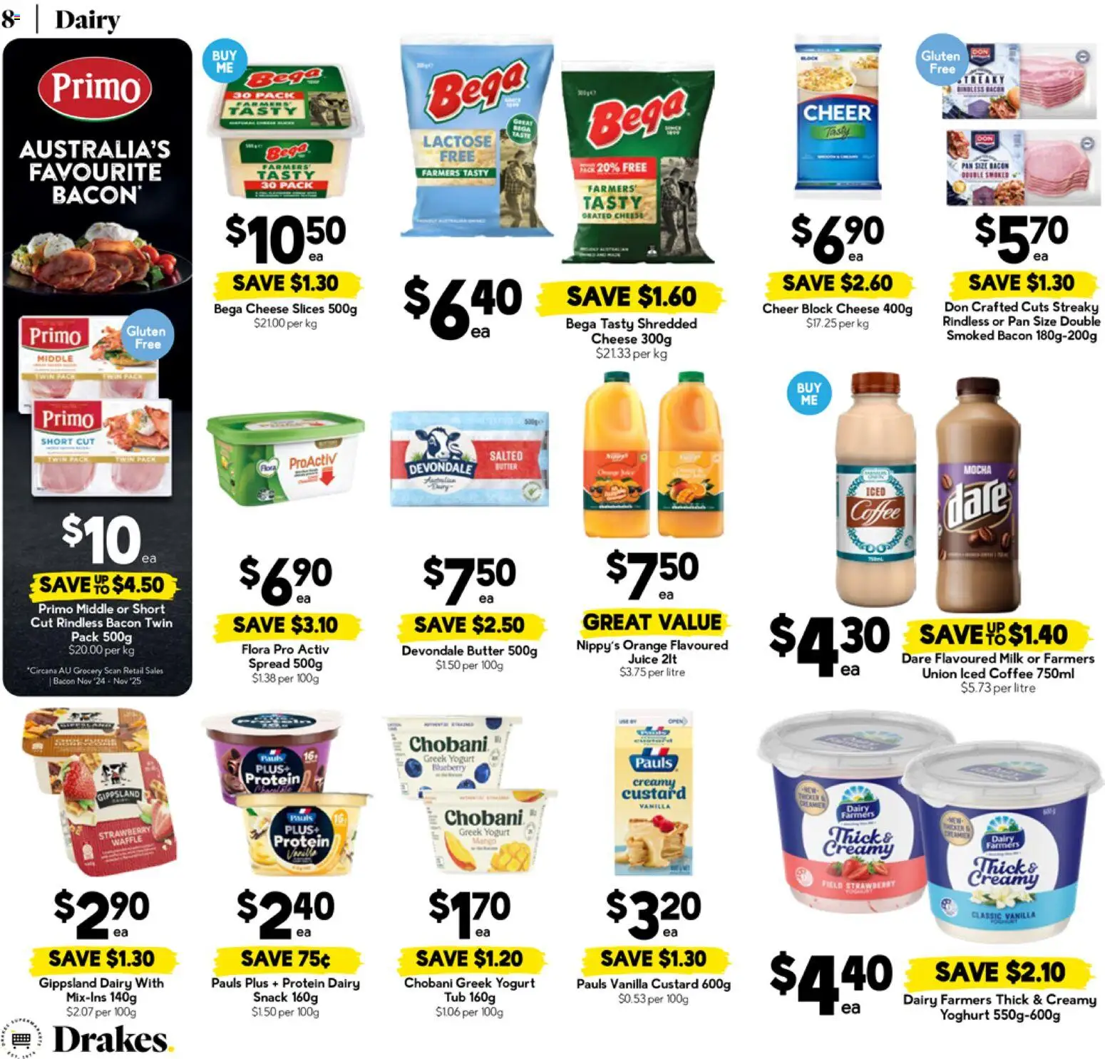 Drakes catalogue - valid from 10.06.2026 | Page: 8 | Products: Milk, Dairy, Yoghurt, Mango