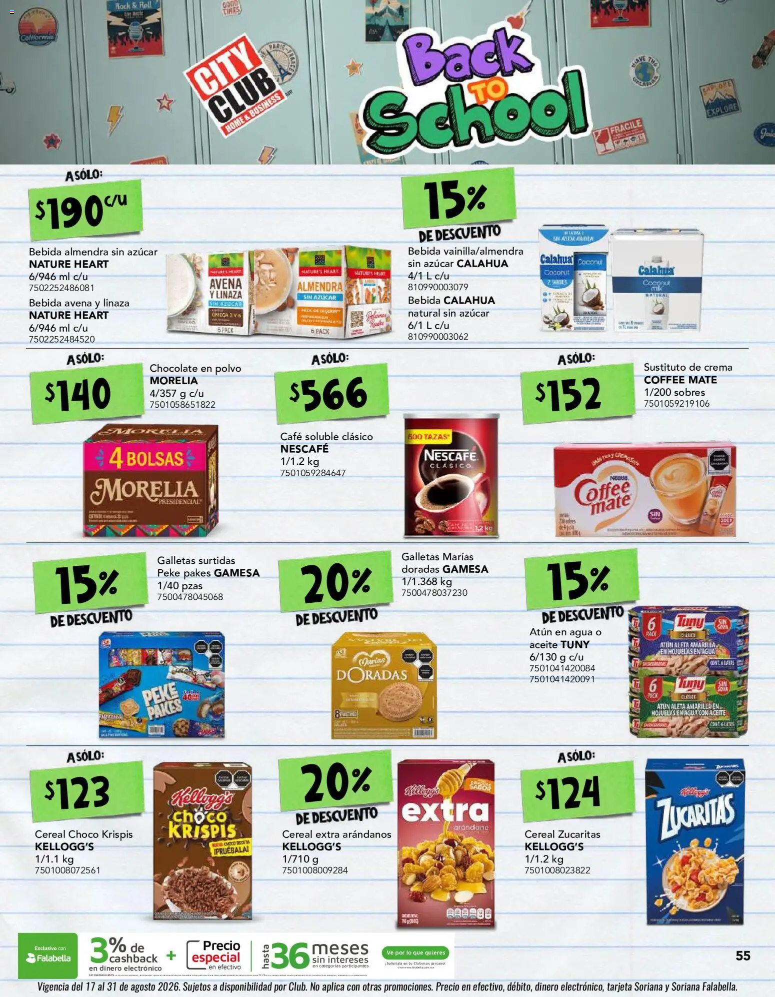 Nuevas ofertas de City Club válidas en toda la República Mexicana desde el 03/08/2026. ¡Encuentra las mejores ofertas en City Club catálogo! | Página: 55