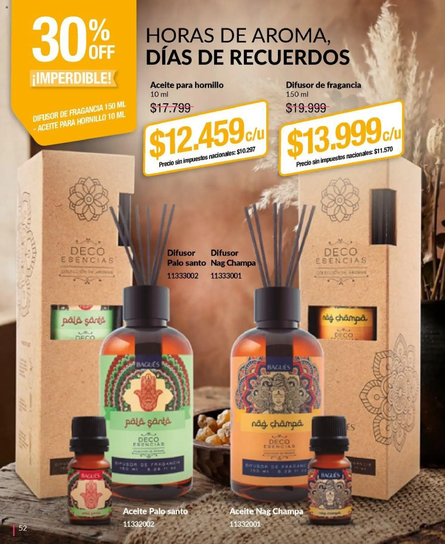 Bagués - Catálogo │ válido desde el 29/06/2026 | Página: 52 | Productos: Fragancia, Aceite, Esencias
