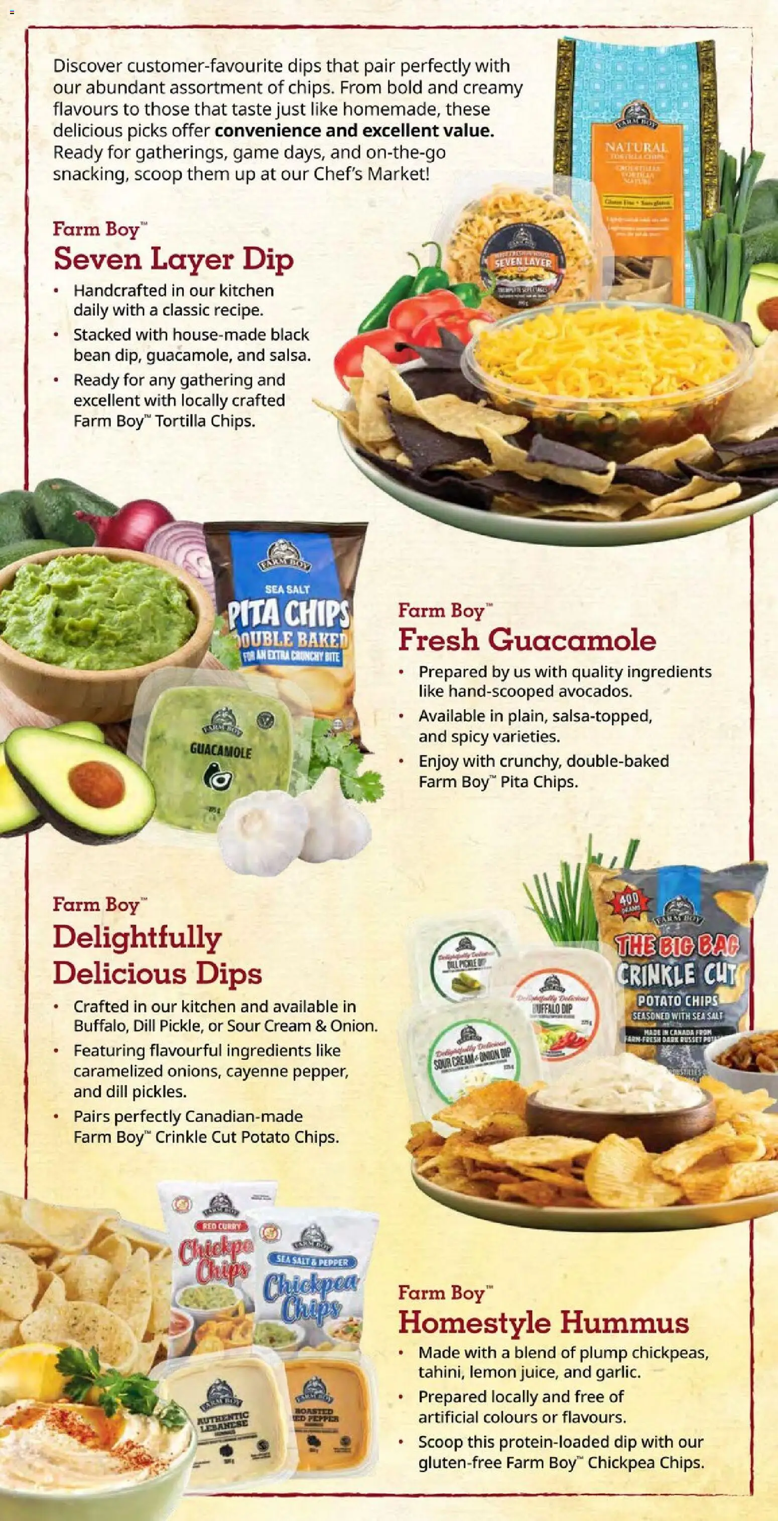Farm Boy flyer valid from Jul 30, 2026 | Page: 6 | Products: Sour cream, Chips, Cream, Bag
