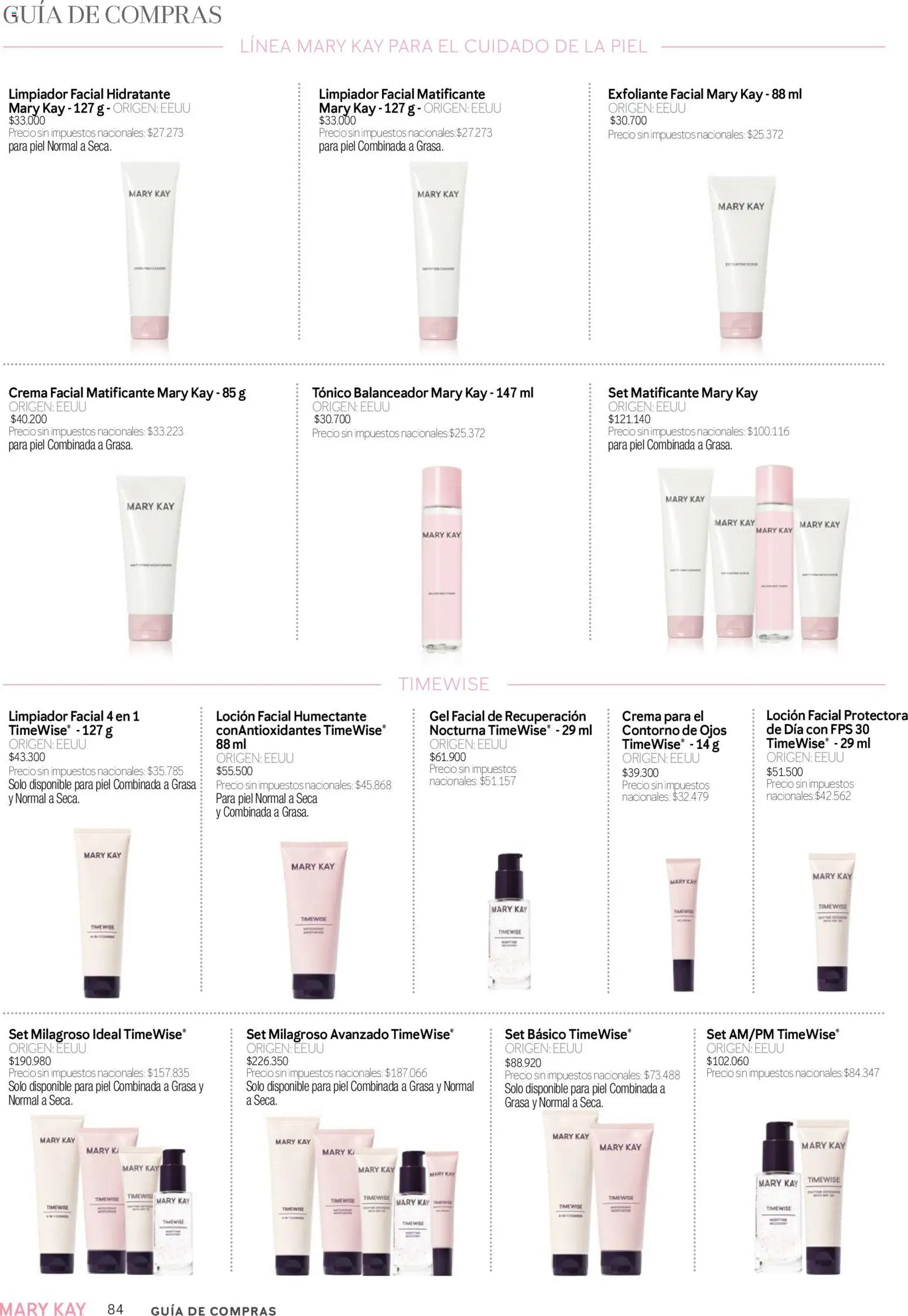 Mary Kay - Catálogo │ válido desde el 01/09/2026 | Página: 84 | Productos: Contorno, Limpiador, Crema, Limpiador facial