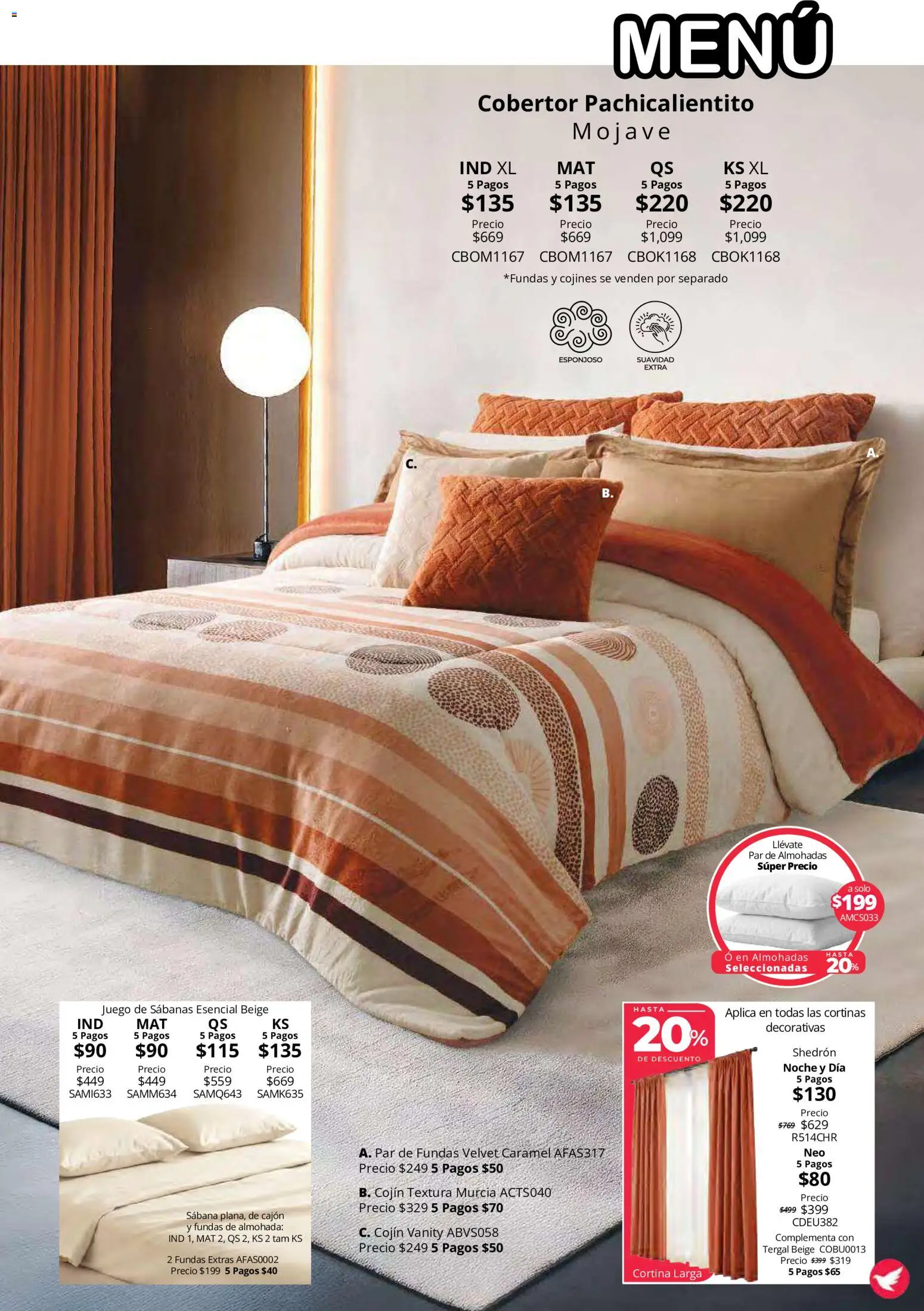 Nuevas ofertas de Colchas Concord válidas en toda la República Mexicana desde el 15/10/2026. ¡Encuentra las mejores ofertas en Colchas Concord catálogo Colección Cobertor Calor de Hogar! | Página: 39
