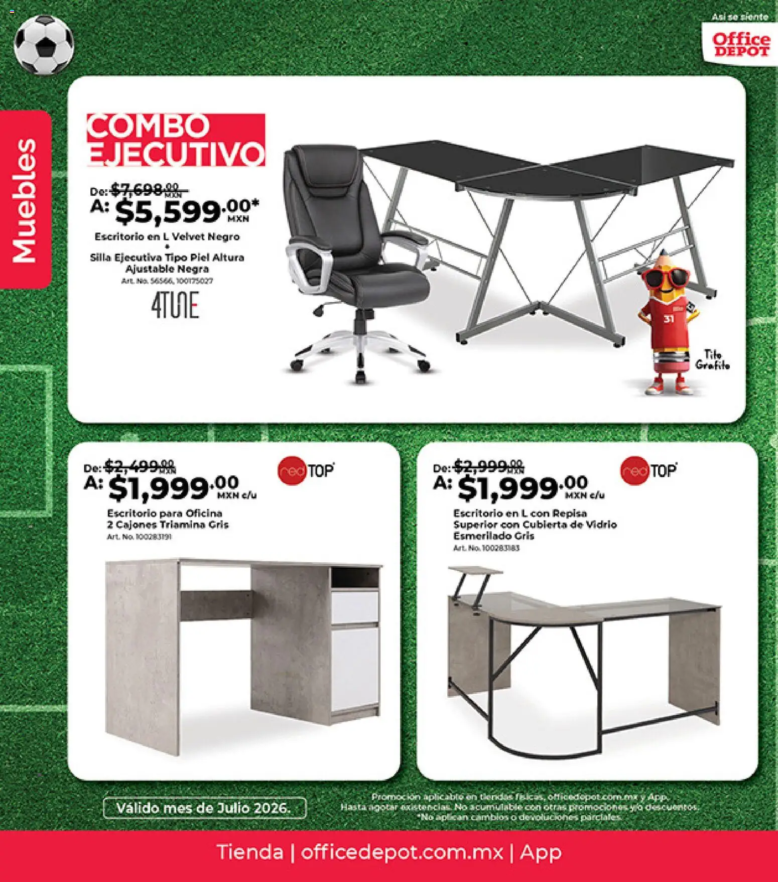 Nuevas ofertas de Office Depot válidas en toda la República Mexicana desde el 01/07/2026. ¡Encuentra las mejores ofertas en Office Depot catálogo! | Página: 17
