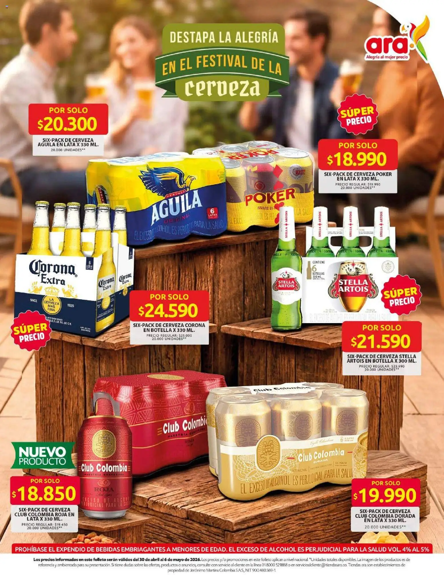 Ara revista - valida desde el 02.04.2026 | Página: 5 | Productos: Botella, Sobre, Tintura, Cerveza