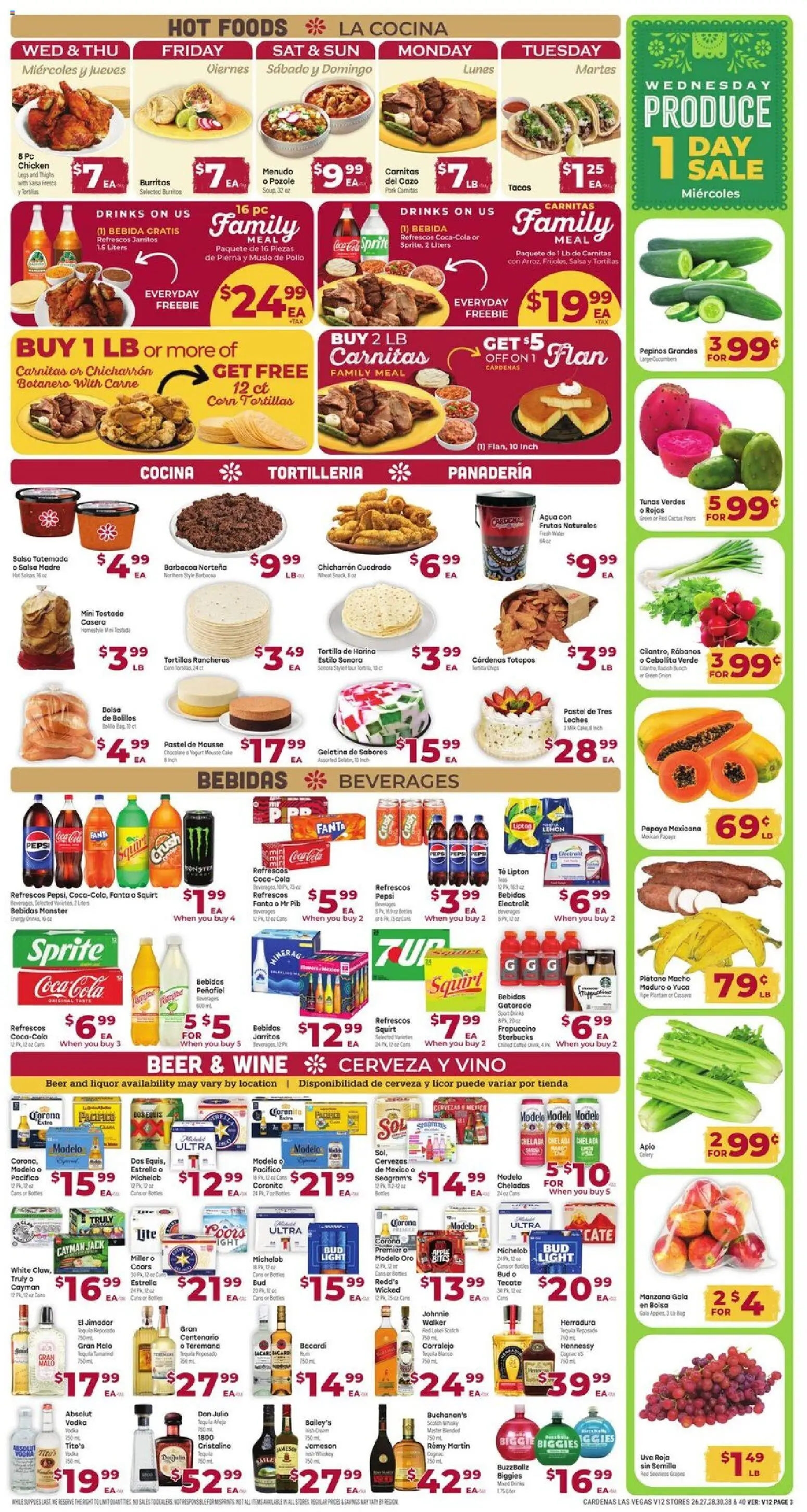 Cardenas Weekly Ad - valid from 09/09/2026 | Page: 3 | Products: Chicken, Grapes, Pc, Onion