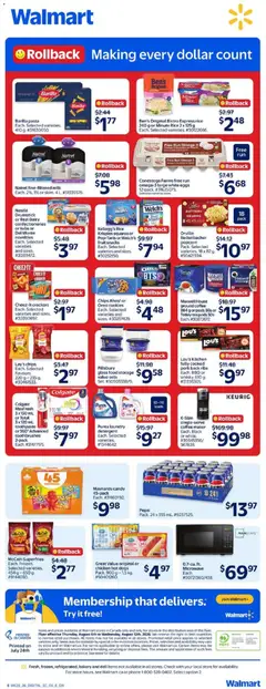 Preview of Conestoga Farms free run omega-3 large white eggs 12-pack., 12-pack. from shop Walmart valid from Aug 6, 2026 | Page: 2