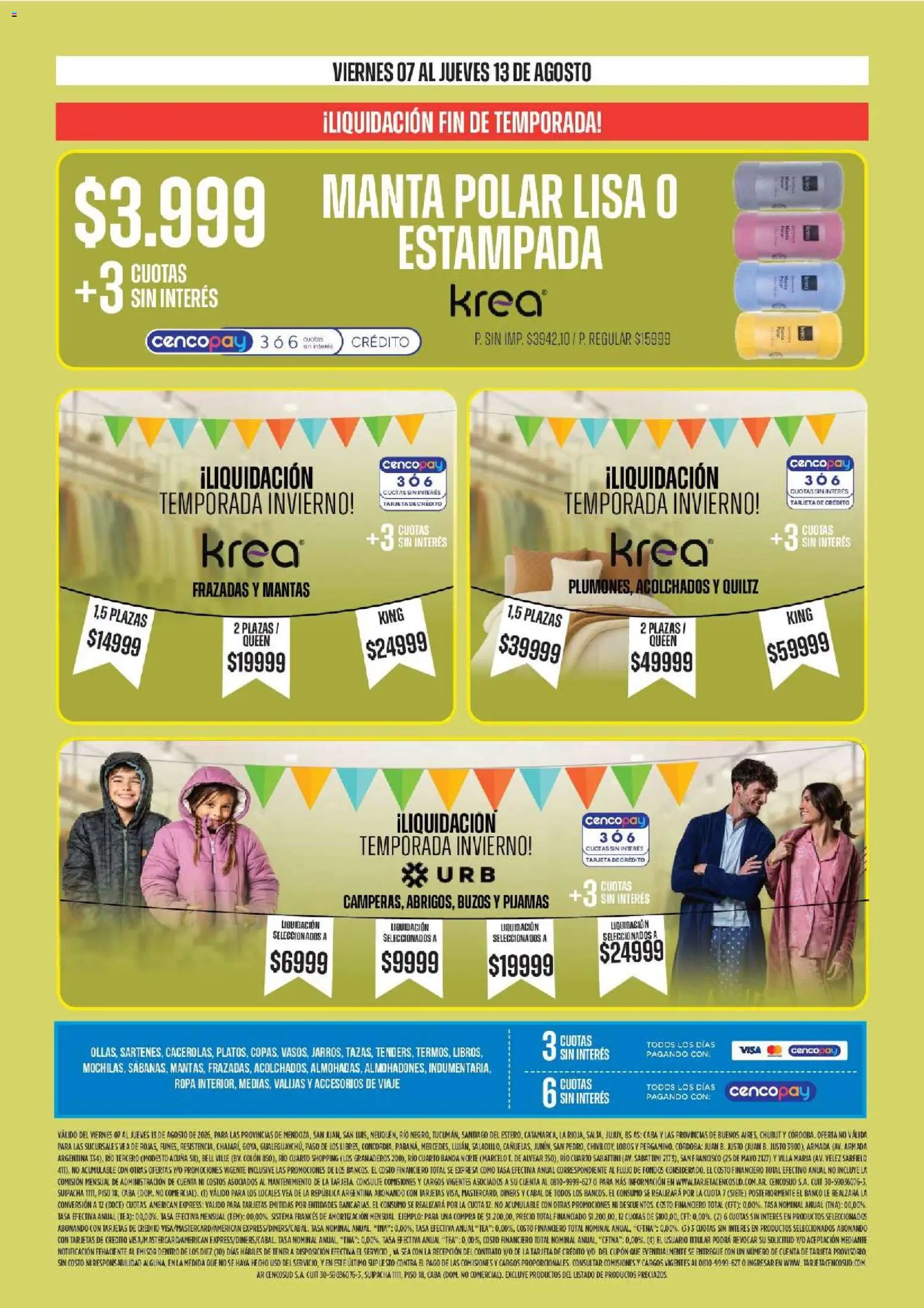 Vea - Especial para tu casa │ válido desde el 07/08/2026 | Página: 8 | Productos: Ropa, Manta