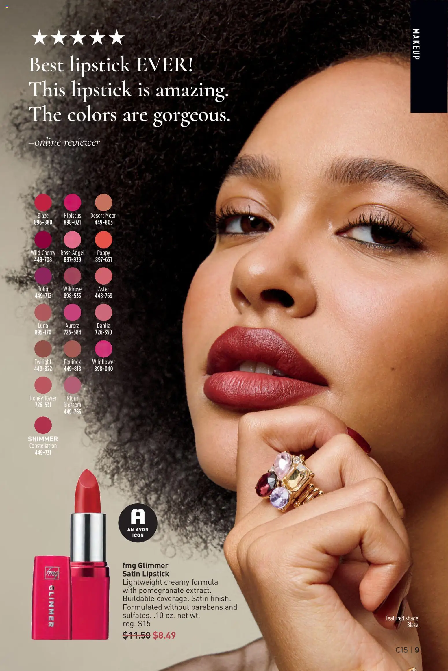 Avon Brochure - valid from 07/15/2026 | Page: 9 | Products: Plum, Lipstick