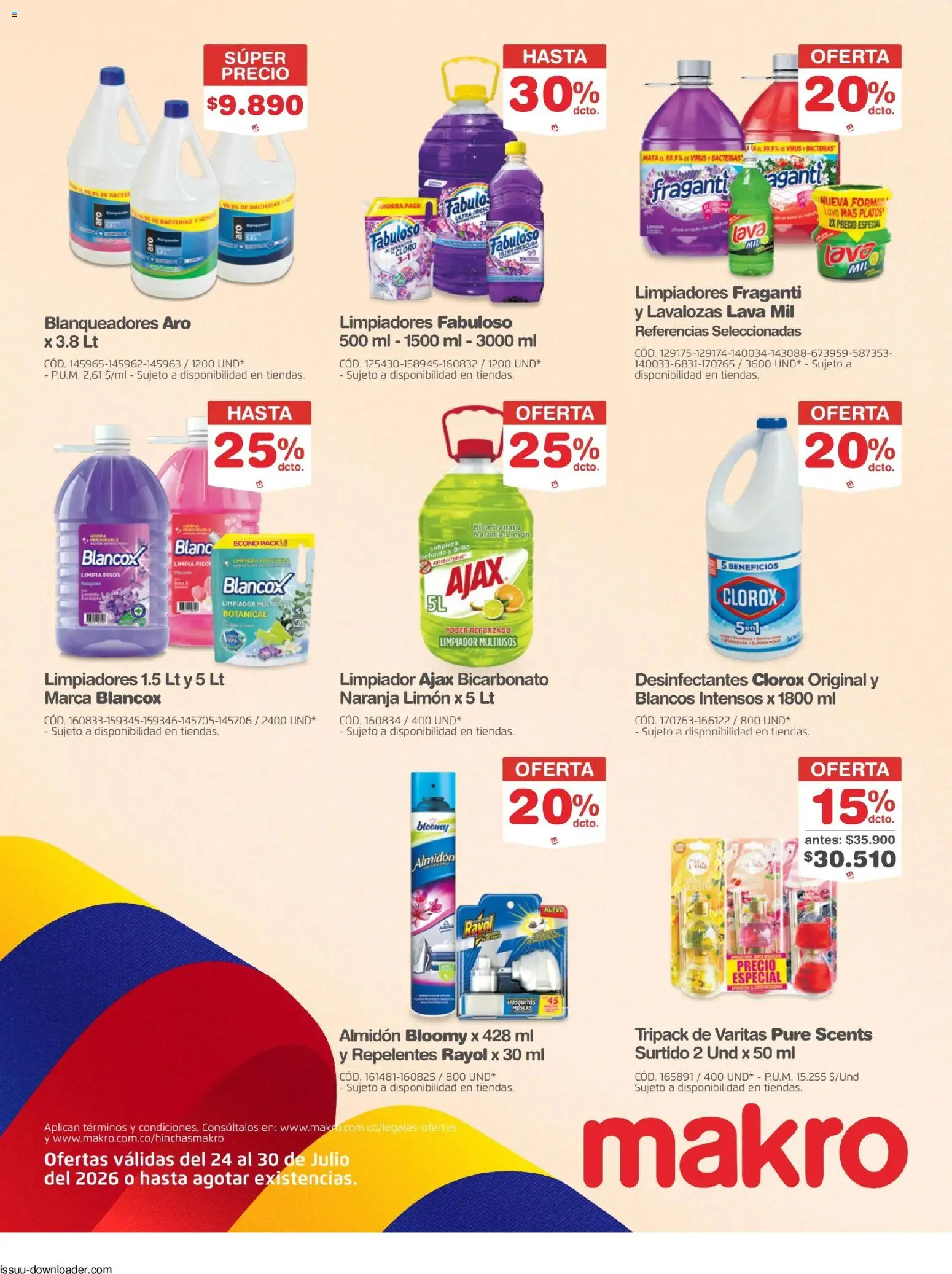 Makro revista - valida desde el 24/07/2026 | Página: 27 | Productos: Brillo, Limón, Limpiador