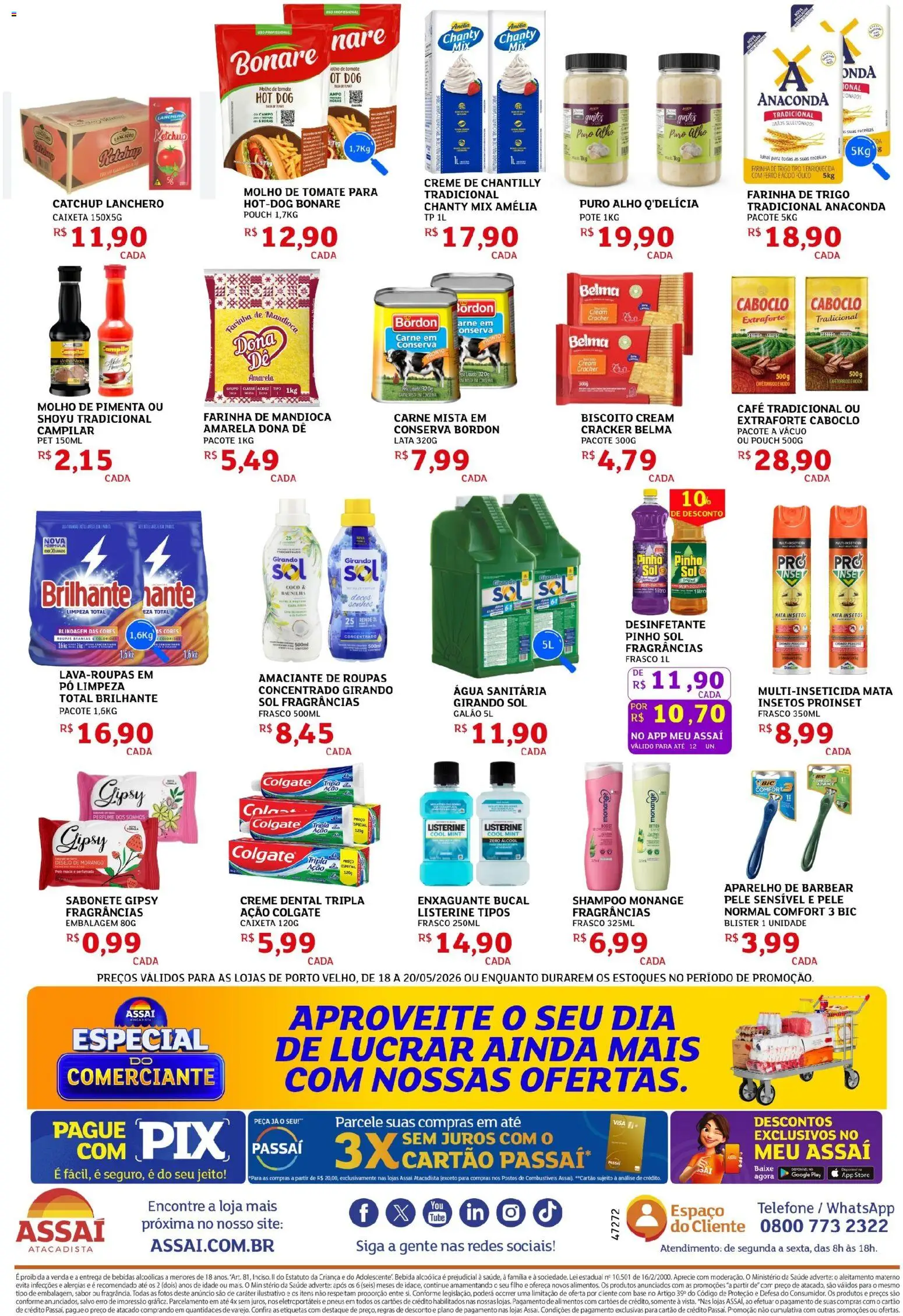 Assaí Atacadista Folheto - válido de 18.05.2026 | Página: 2 | Produtos: Coco, Perfume, Pimenta, Bebida