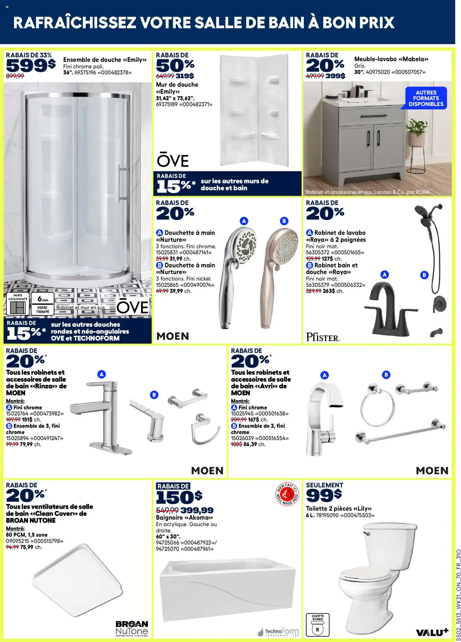 Rona flyer valid from Aug 27, 2026 | Page: 14 | Products: Toilette