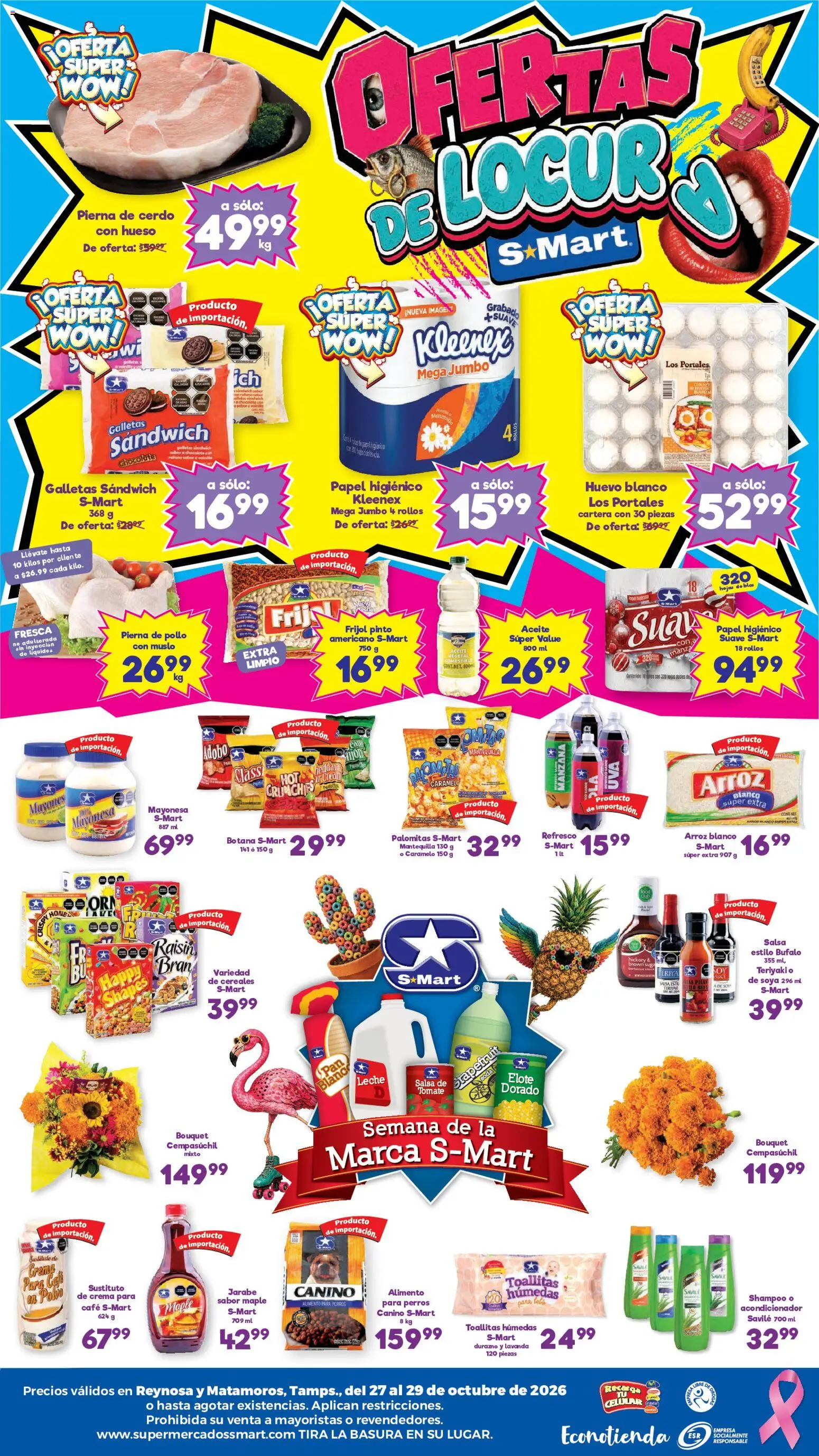 Nuevas ofertas de S-Mart válidas en toda la República Mexicana desde el 27/10/2026. ¡Encuentra las mejores ofertas en S-Mart folleto Matamoros, Reynosa! | Página: 4