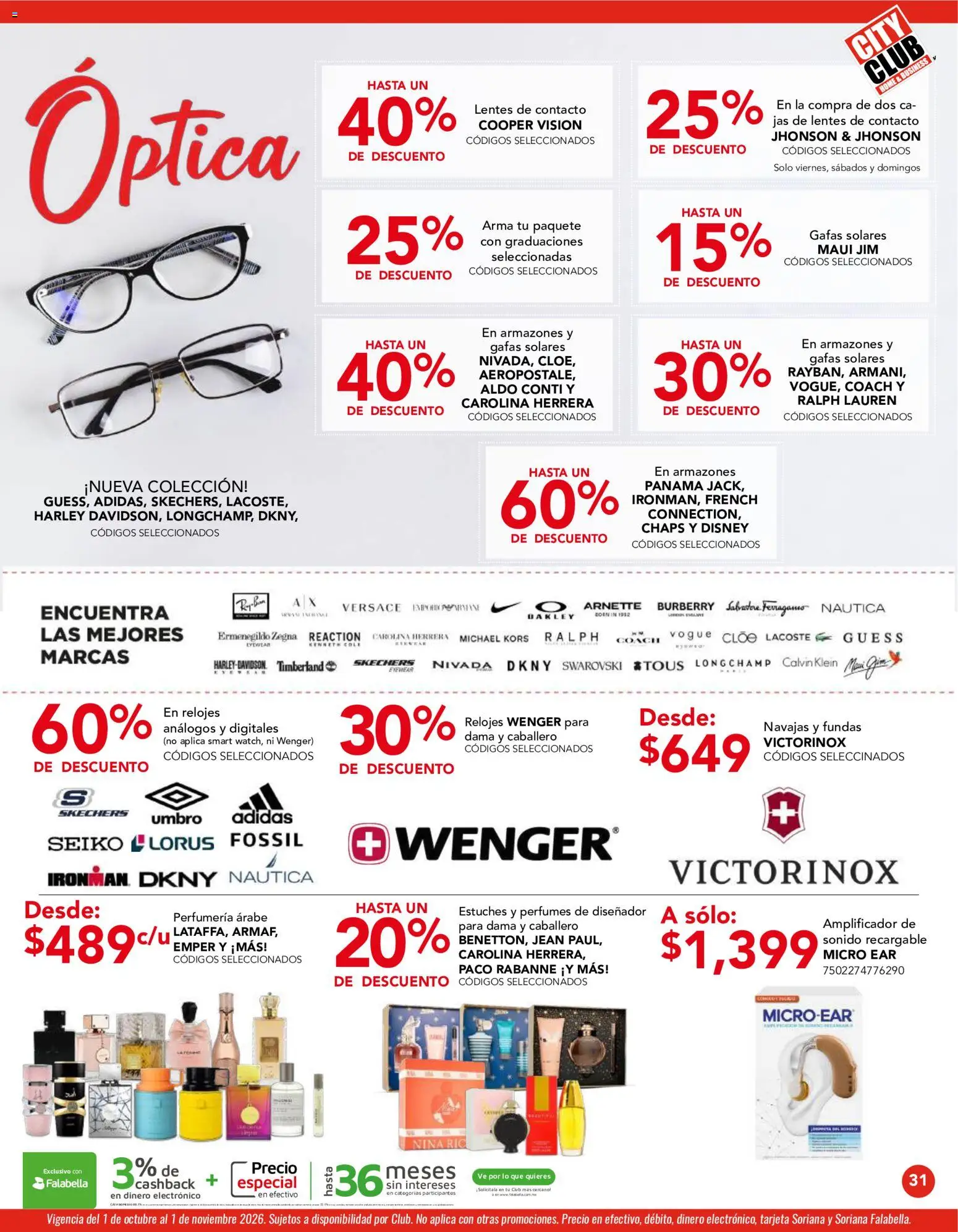 Nuevas ofertas de City Club válidas en toda la República Mexicana desde el 01/10/2026. ¡Encuentra las mejores ofertas en City Club catálogo! | Página: 31