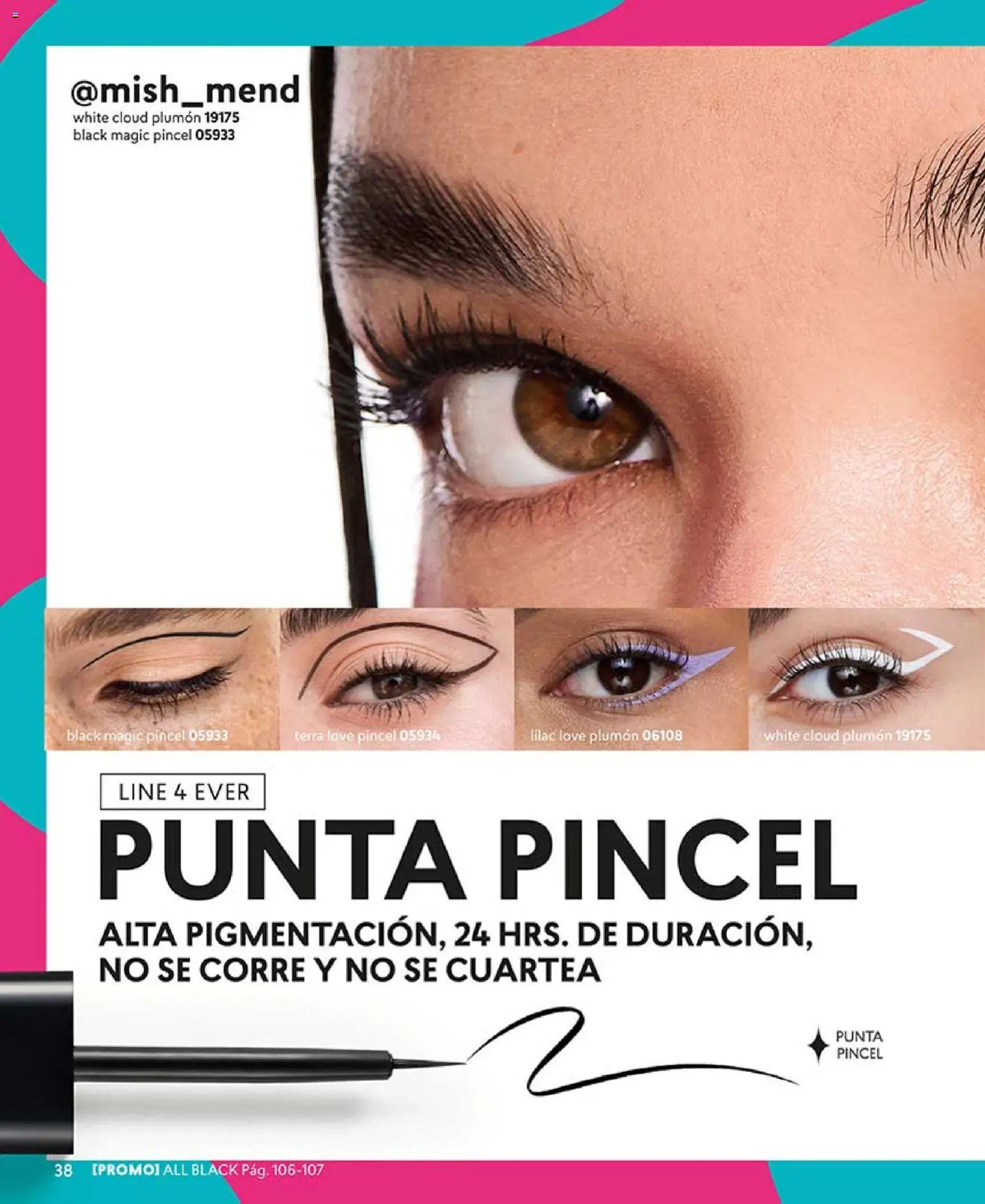 Catálogo CyZone Campaña 6 │ válido desde el 31.03.2026 | Página: 38 | Productos: Plumón, Pincel