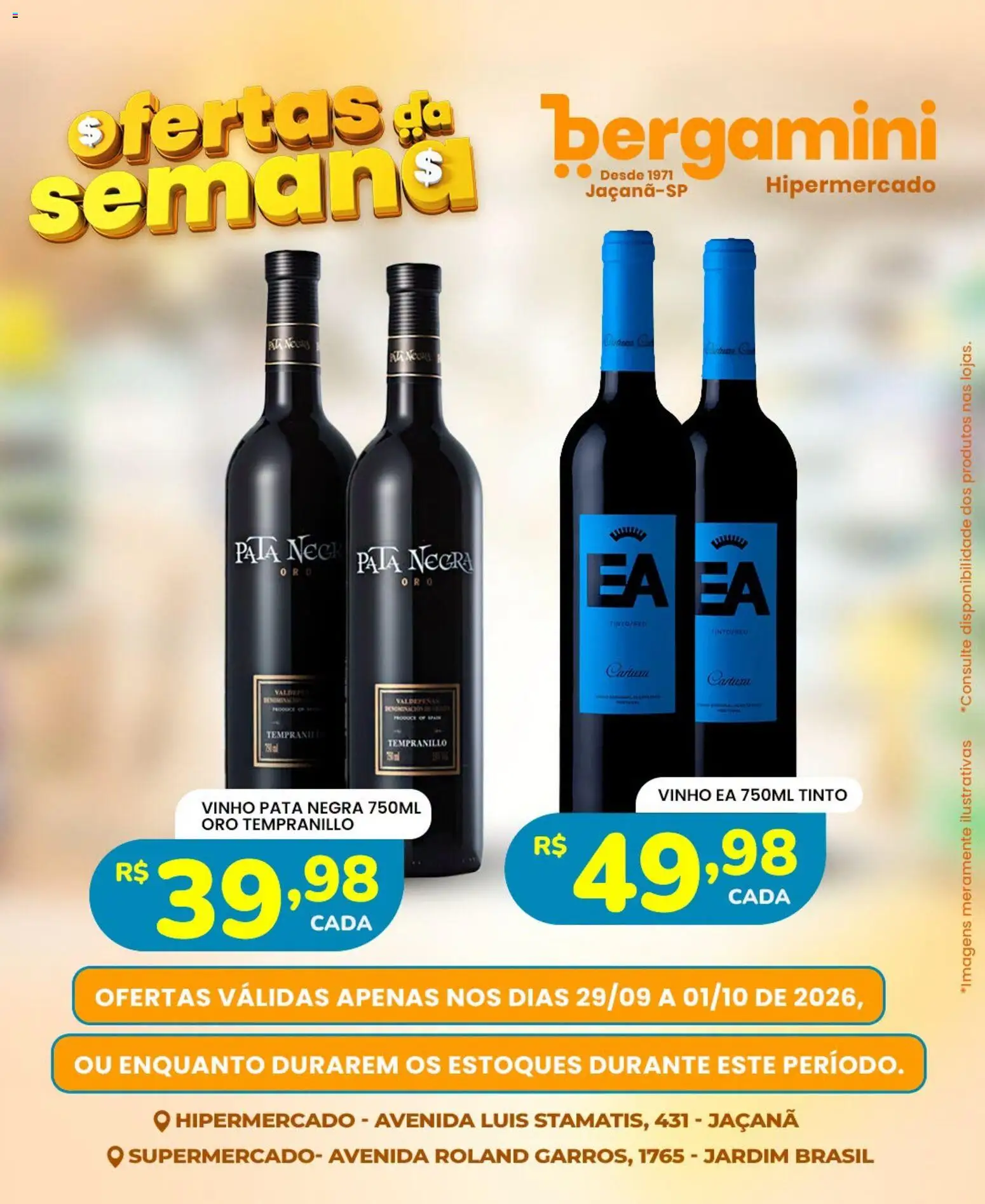 Supermercado Bergamini Folheto - válido de 29/09/2026 | Página: 21 | Produtos: Vinho