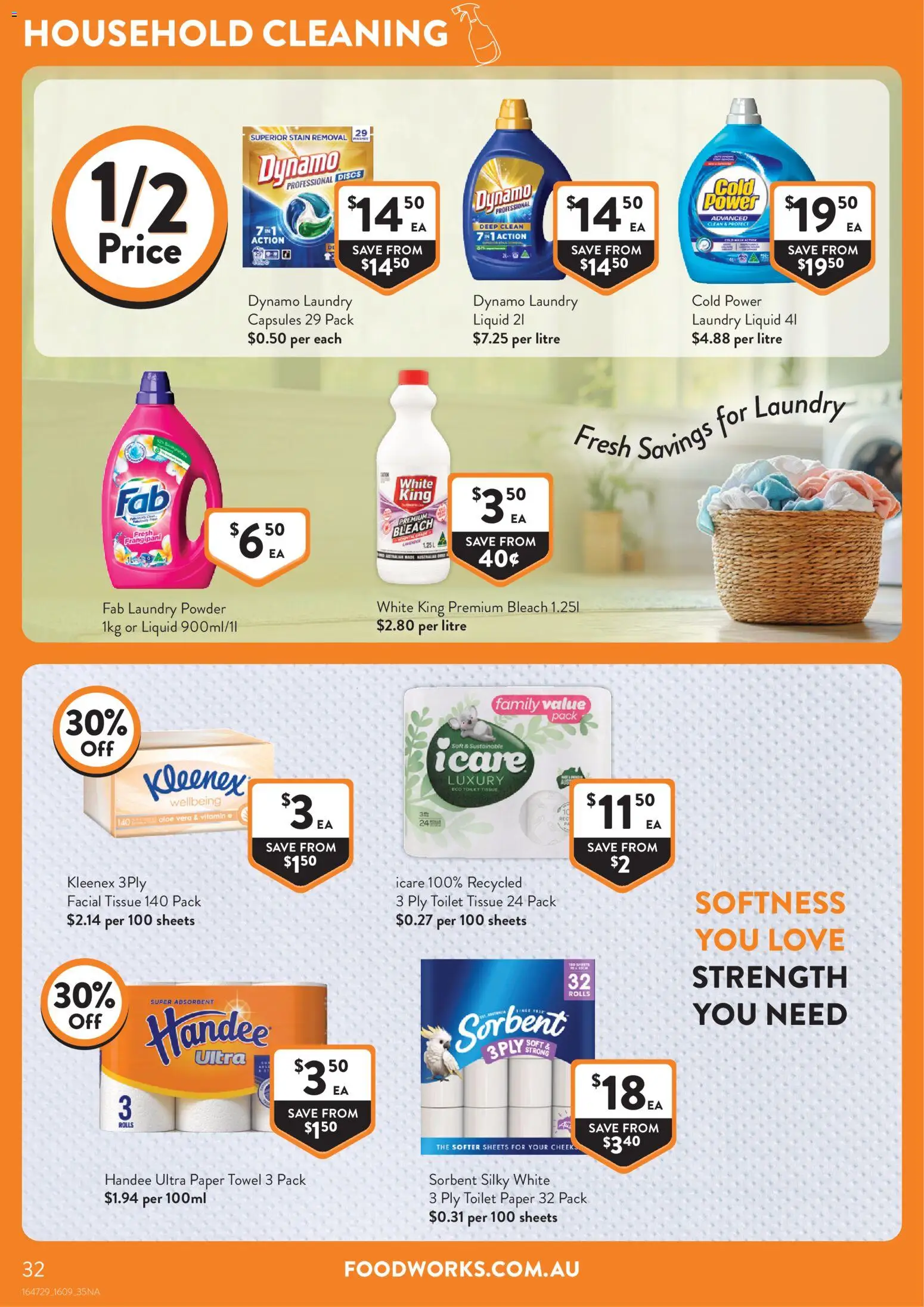 Foodworks catalogue - valid from 16/09/2026 | Page: 32 | Products: Toilet, Capsules, Sustainable, Laundry