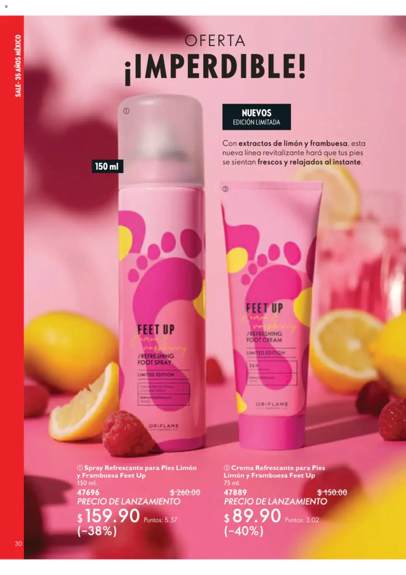 Nuevas ofertas de Oriflame válidas en toda la República Mexicana desde el 01/08/2026. ¡Encuentra las mejores ofertas en Oriflame campaña 11 2026! | Página: 30 | Productos: Crema, Limón