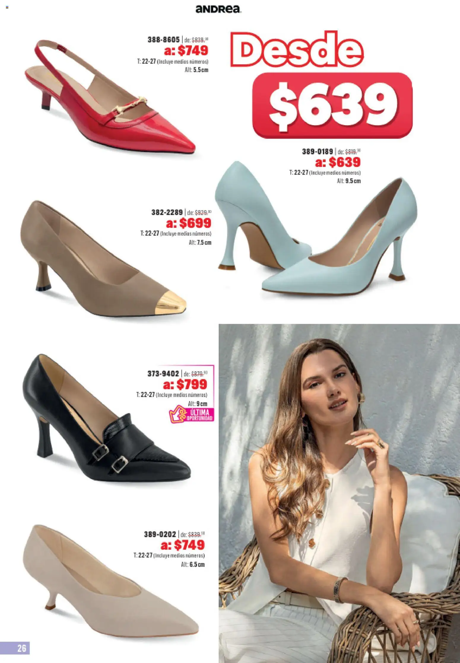 Nuevas ofertas de Andrea válidas en toda la República Mexicana desde el 31.05.2026. ¡Encuentra las mejores ofertas en Andrea catálogo Outlet! | Página: 26