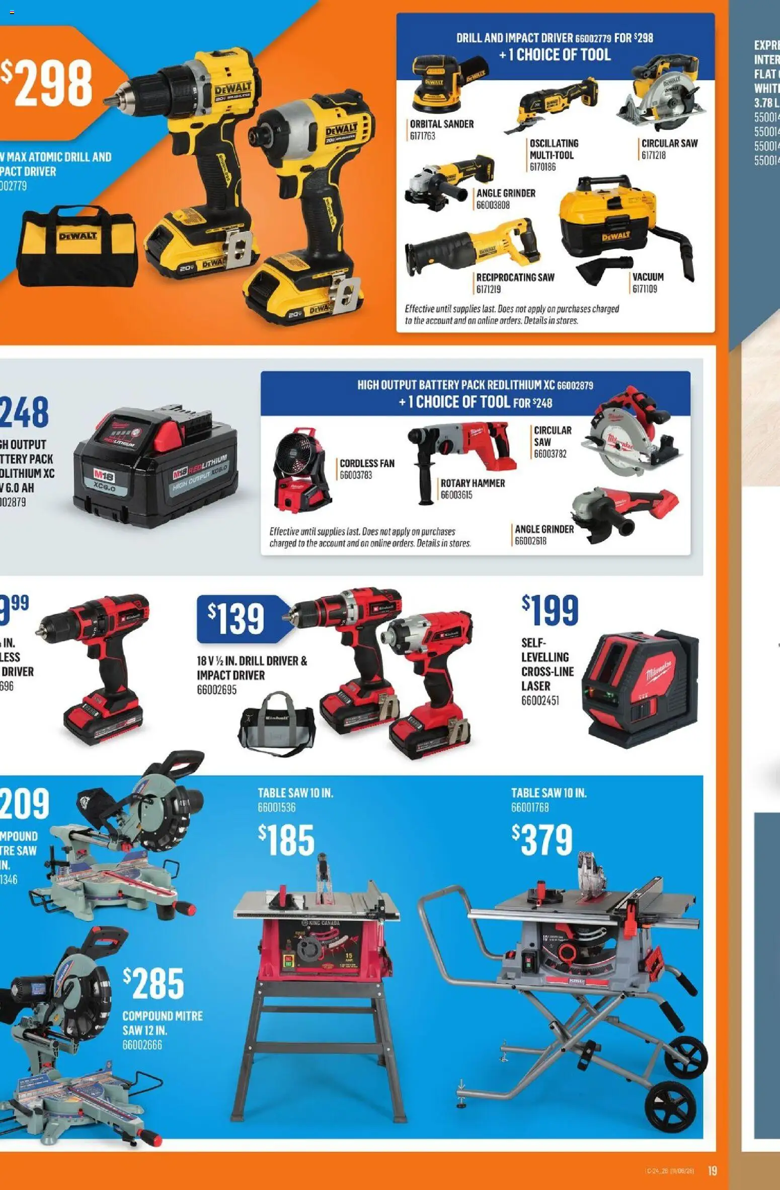 Canac flyer valid from 11.06.2026 | Page: 22 | Products: Fan, Grinder, Table, Battery