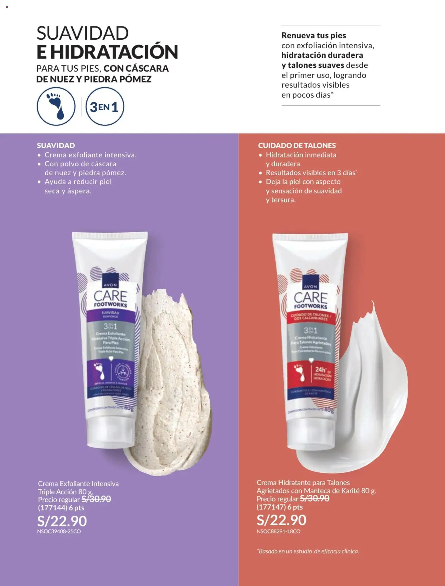 Catálogo Avon válido desde 17.06.2026 | Página: 145 | Productos: Exfoliante, Crema, Polvo