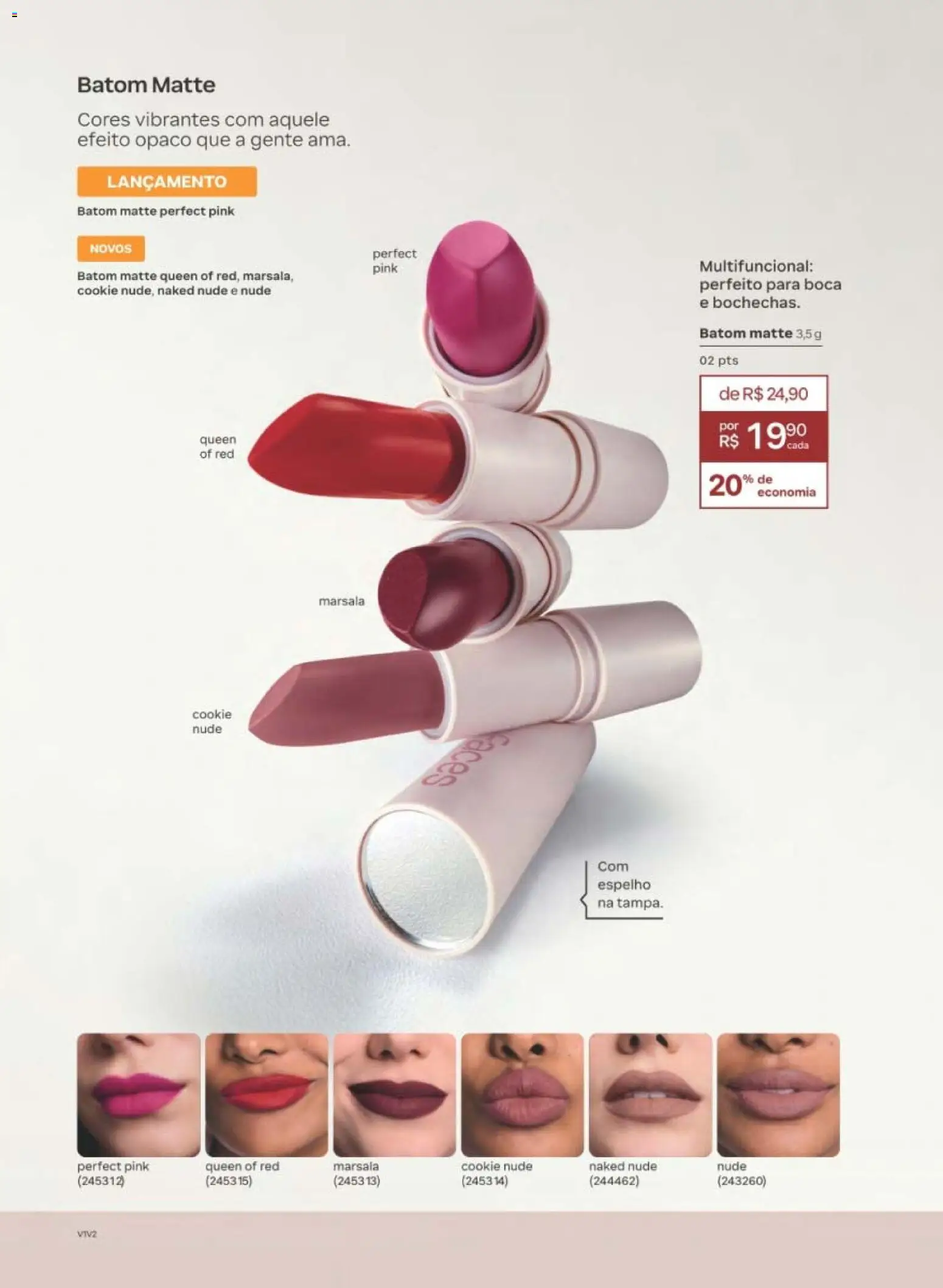 Natura Folheto - válido de 12/10/2026 | Página: 111 | Produtos: Batom, Multifuncional, Espelho
