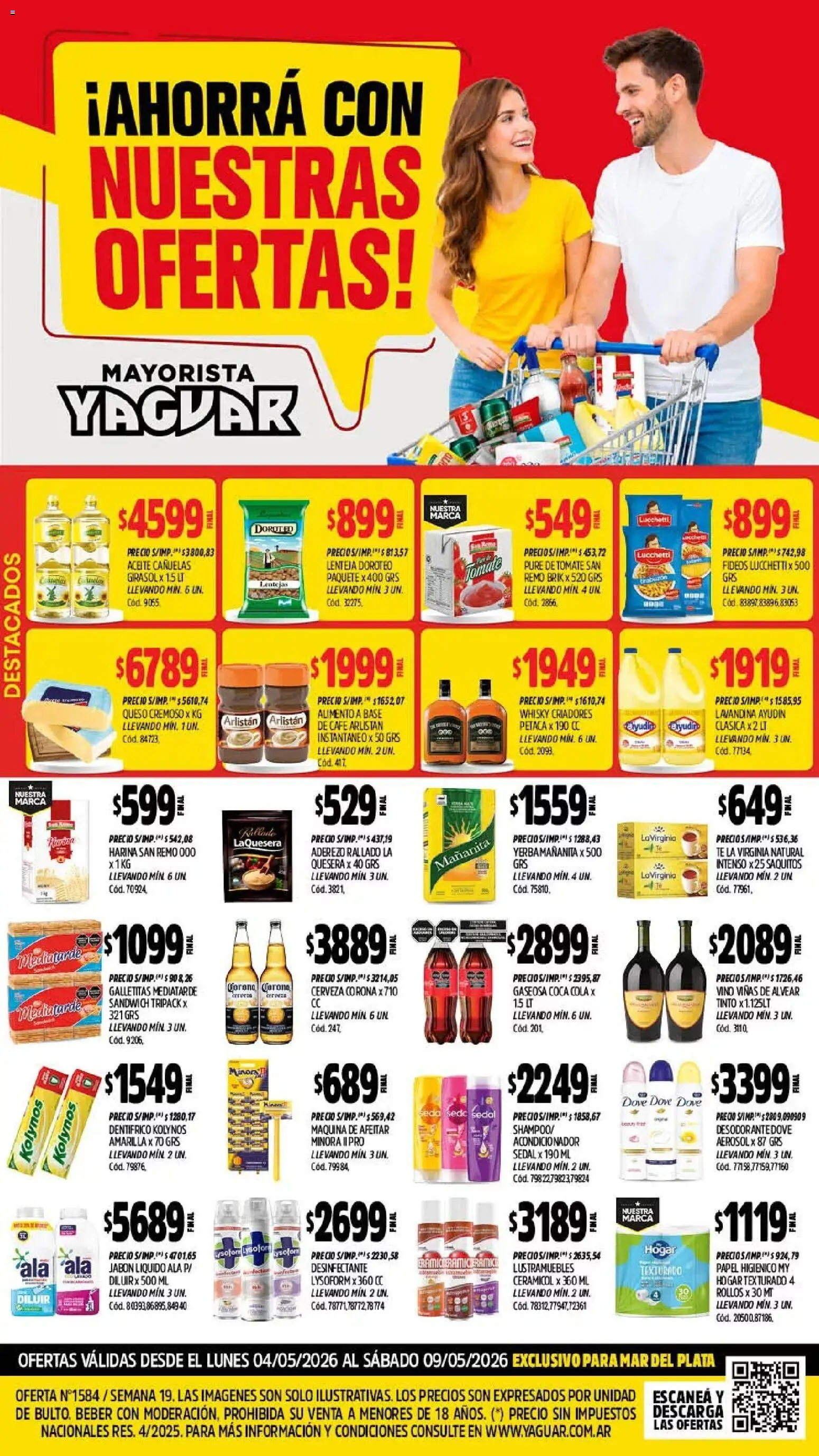 Yaguar - Oferta Semanal Mar del Plata │ válido desde el 04.05.2026 | Página: 1