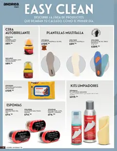 Vista previa de Andrea catálogo Accesorios para todos, nuevo folleto de la tienda, válido en México a partir del 23/08/2026 | Página: 50 | Productos: Crema, Gamuza, Cera, Limpiador