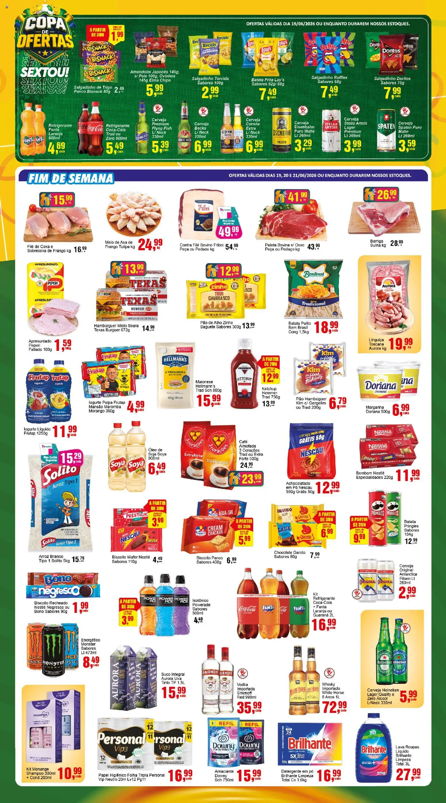 Negreiros Folheto - válido de 16.06.2026 | Página: 2 | Produtos: Guaraná, Detergente, Pao de alho, Batata frita
