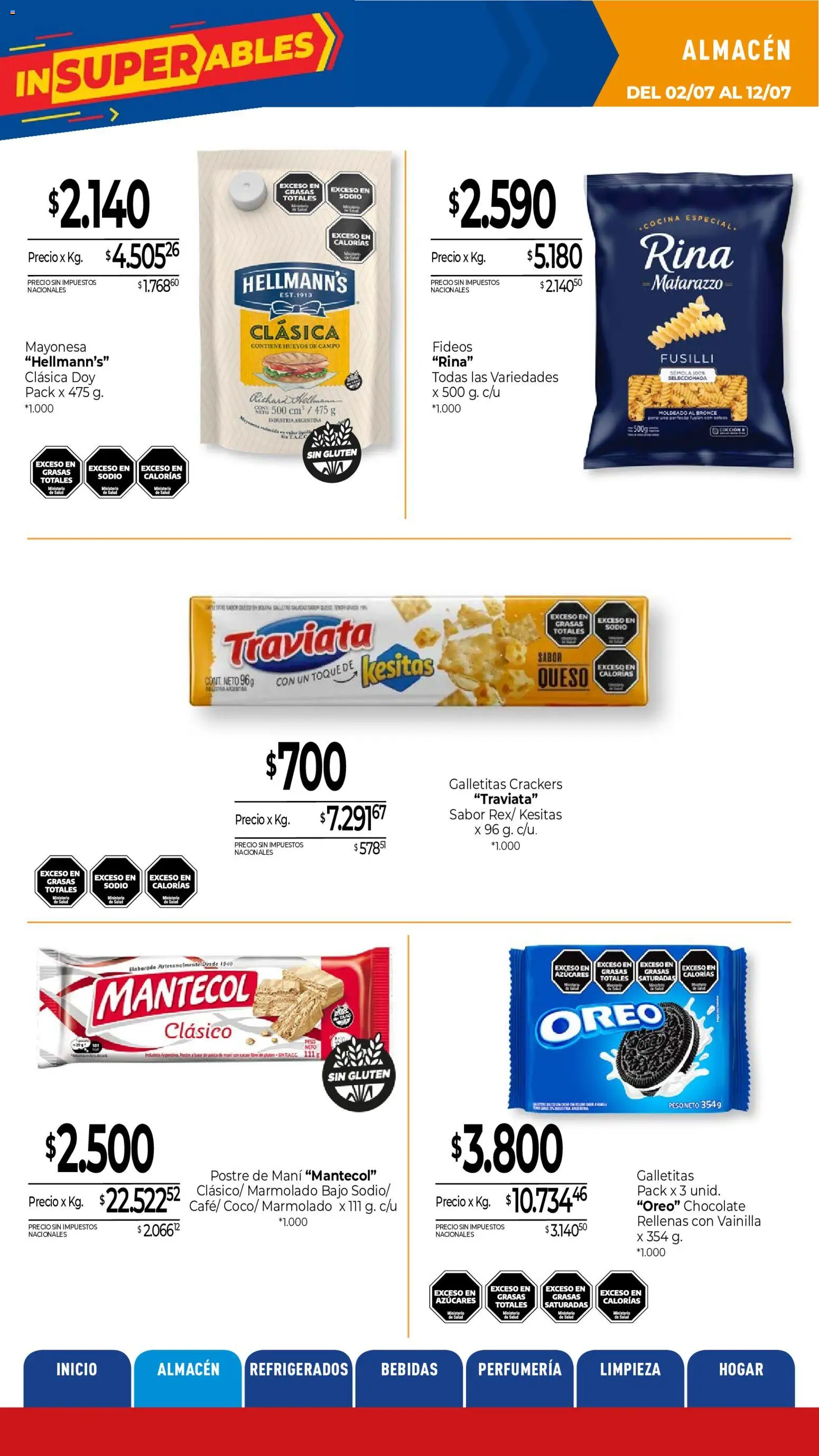 La Anonima catálogo │ válido desde el 02/07/2026 | Página: 6 | Productos: Cocina, Mayonesa, Huevos, Chocolate