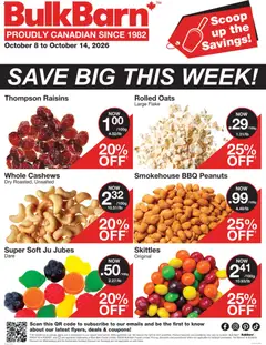 Preview of Bulk Barn weekly flyer / circulaire from shop Bulk Barn valid from Oct 8, 2026