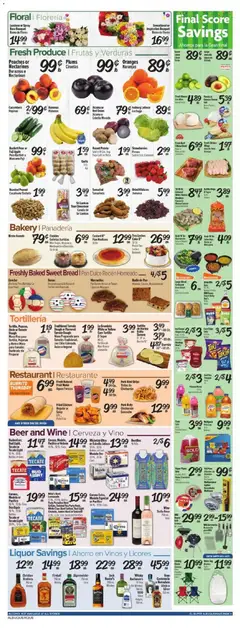 Preview of El Super weekly ads valid from 07/15/2026 | Page: 4 | Products: Wine, Pork, Tea, Cucumbers