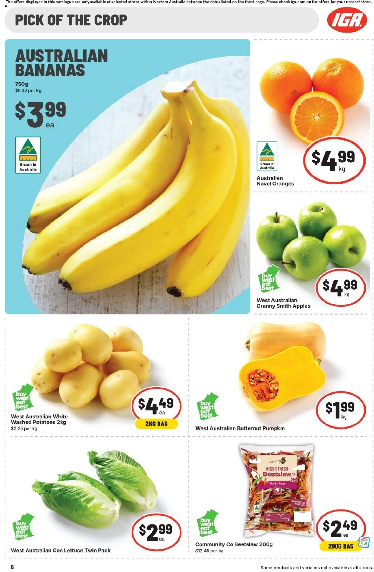 IGA catalogue - valid from 27.05.2026 | Page: 6 | Products: Apples, Oranges, Bananas, Bag