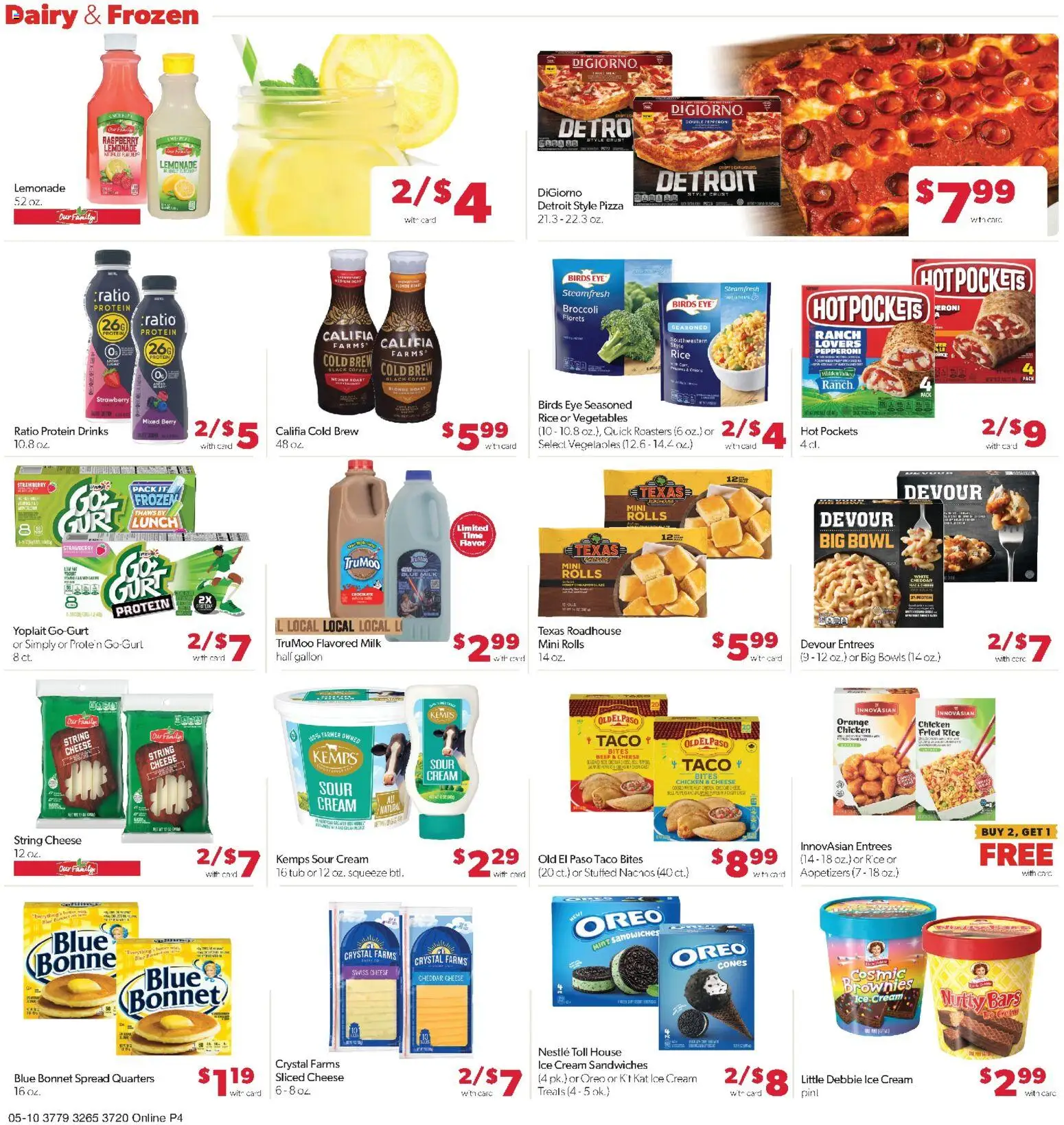 Family Fare Weekly Ad - IA - valid from 10.05.2026 | Page: 11 | Products: Chocolate, Pizza, Rice, Onion