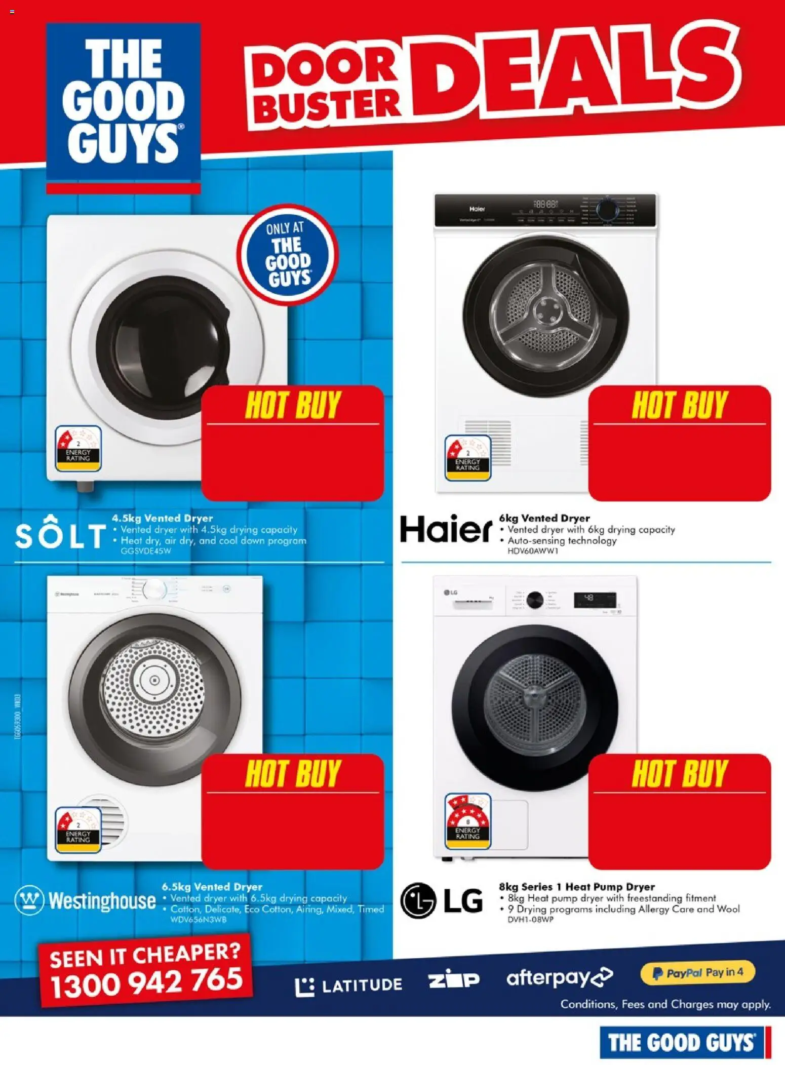 The Good Guys catalogue - valid from 16/07/2026 | Page: 11 | Products: Door, Dryer, Allergy