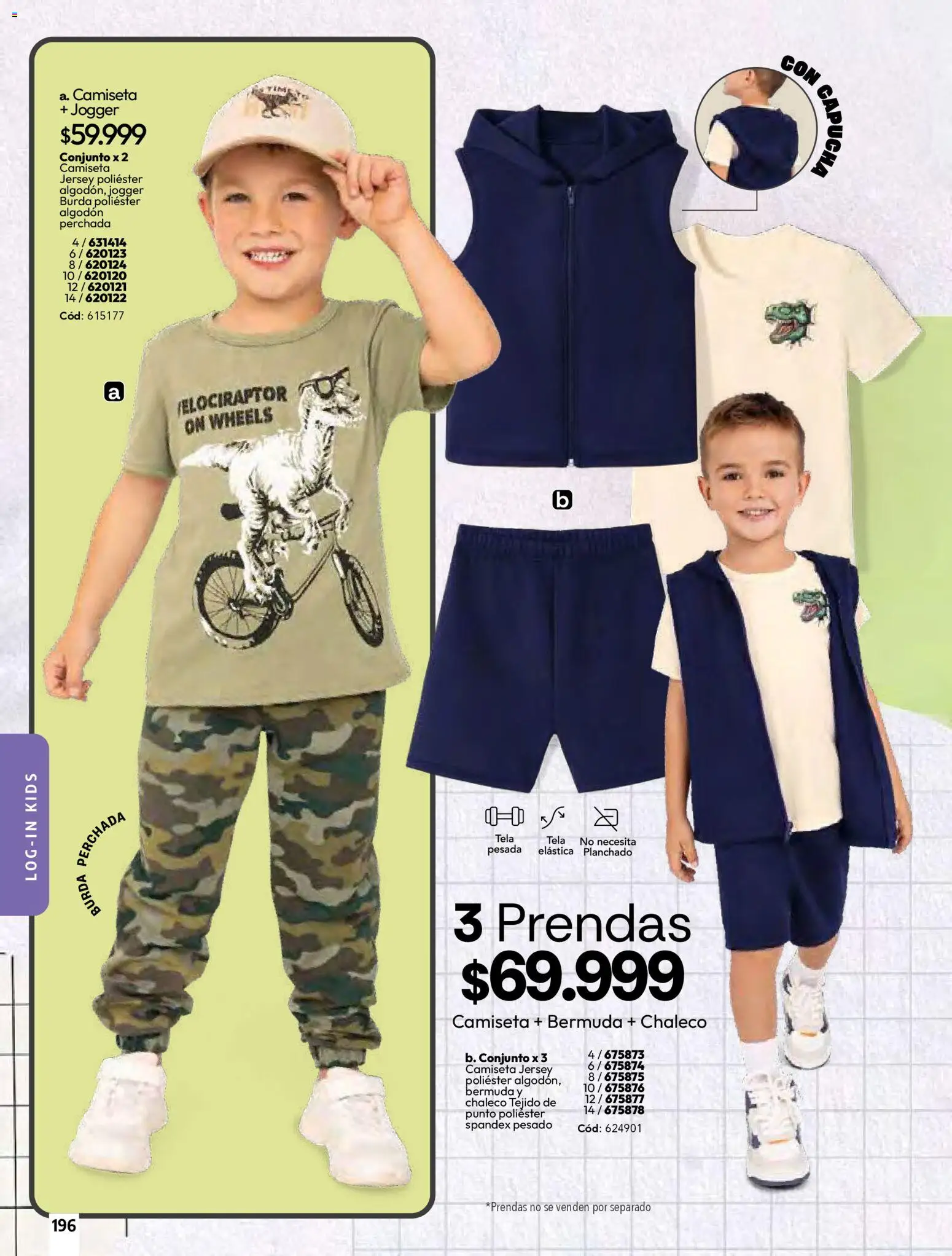 Pacifika revista - valida desde el 01.03.2026 | Página: 198 | Productos: Bermuda, Camiseta, Conjunto, Chaleco