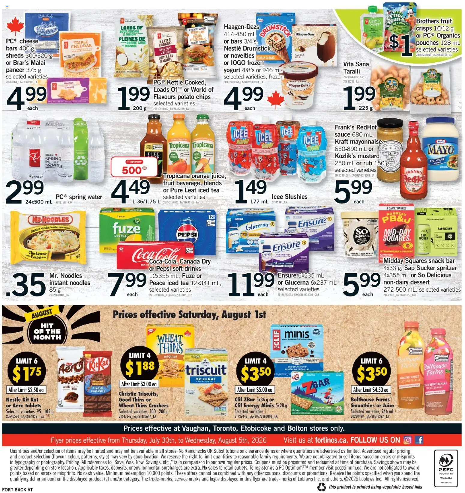 Fortinos flyer valid from Jul 30, 2026 | Page: 2