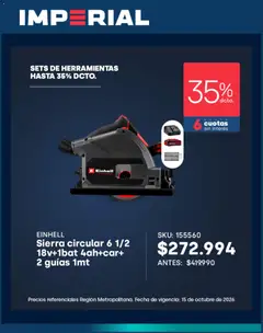 Imperial Ofertas válido desde el 15.09.2026 | Página: 5 | Productos: Sierra